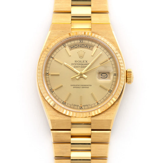 Rolex Yellow Gold Day-Date OysterQuartz Watch Ref. 19018, in Never Worn Condition