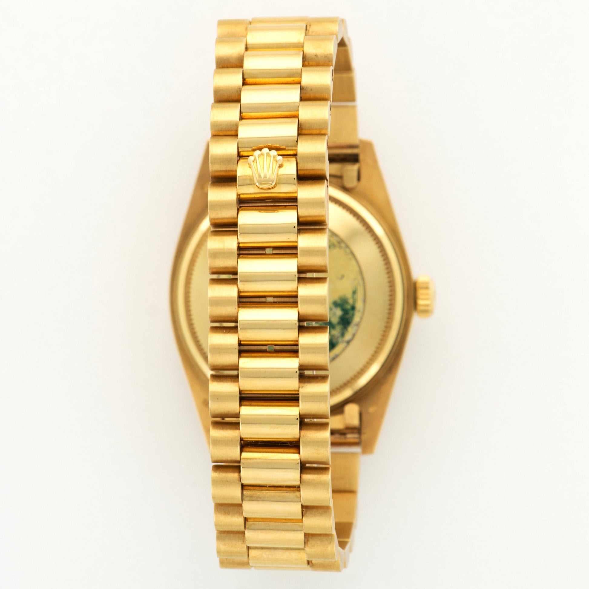 Rolex Yellow Gold Day-Date Baguette Diamond Watch- N.O.S.