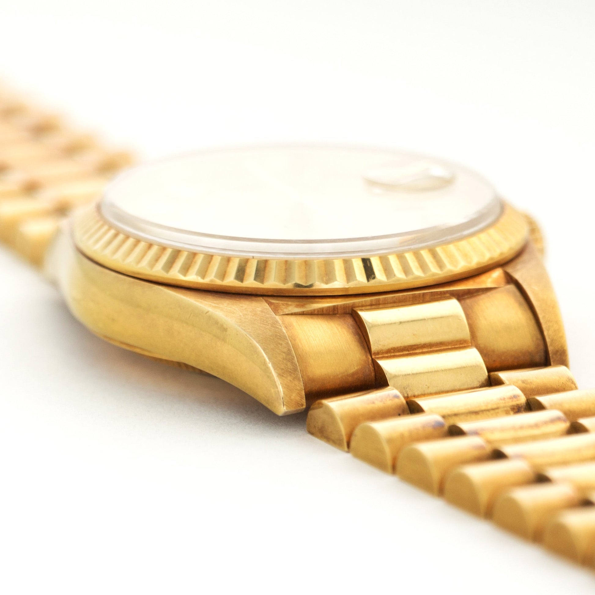 Rolex Yellow Gold Day-Date Baguette Diamond Watch