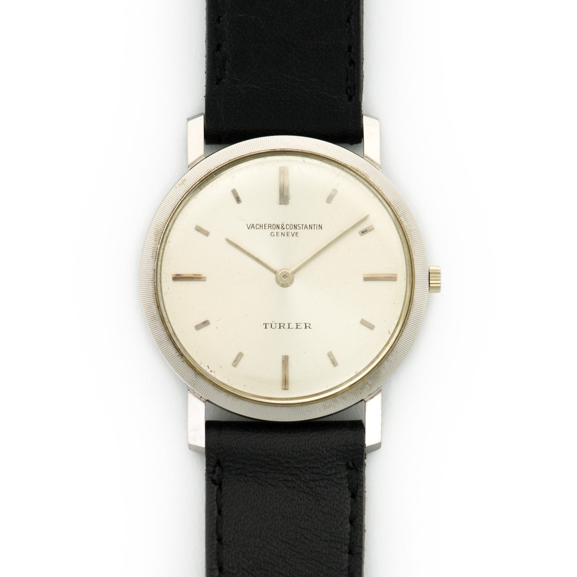 Vacheron Constantin White Gold Strap Watch Retailed by Turler