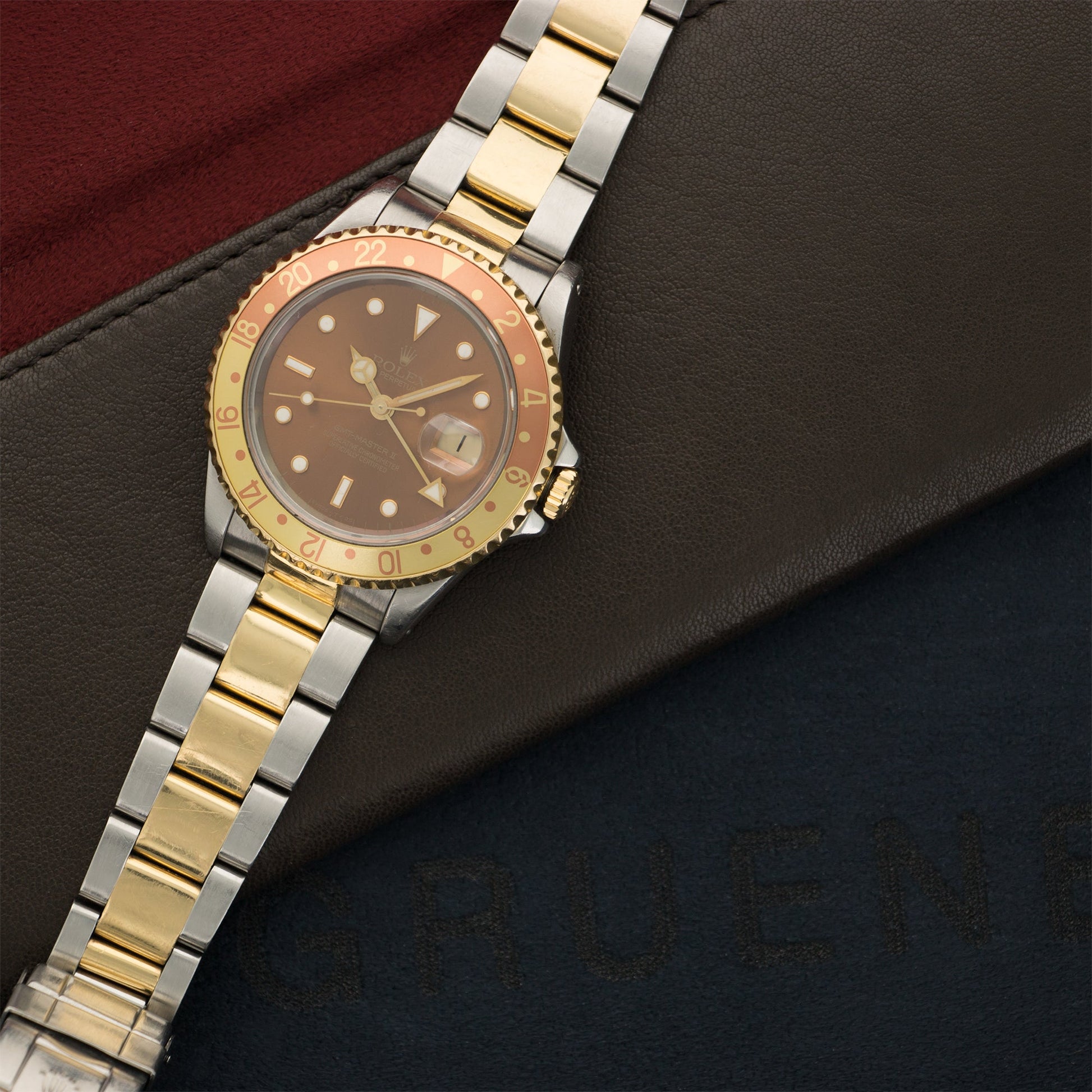 Rolex Two-Tone GMT-Master II Root Beer Watch Ref. 16713