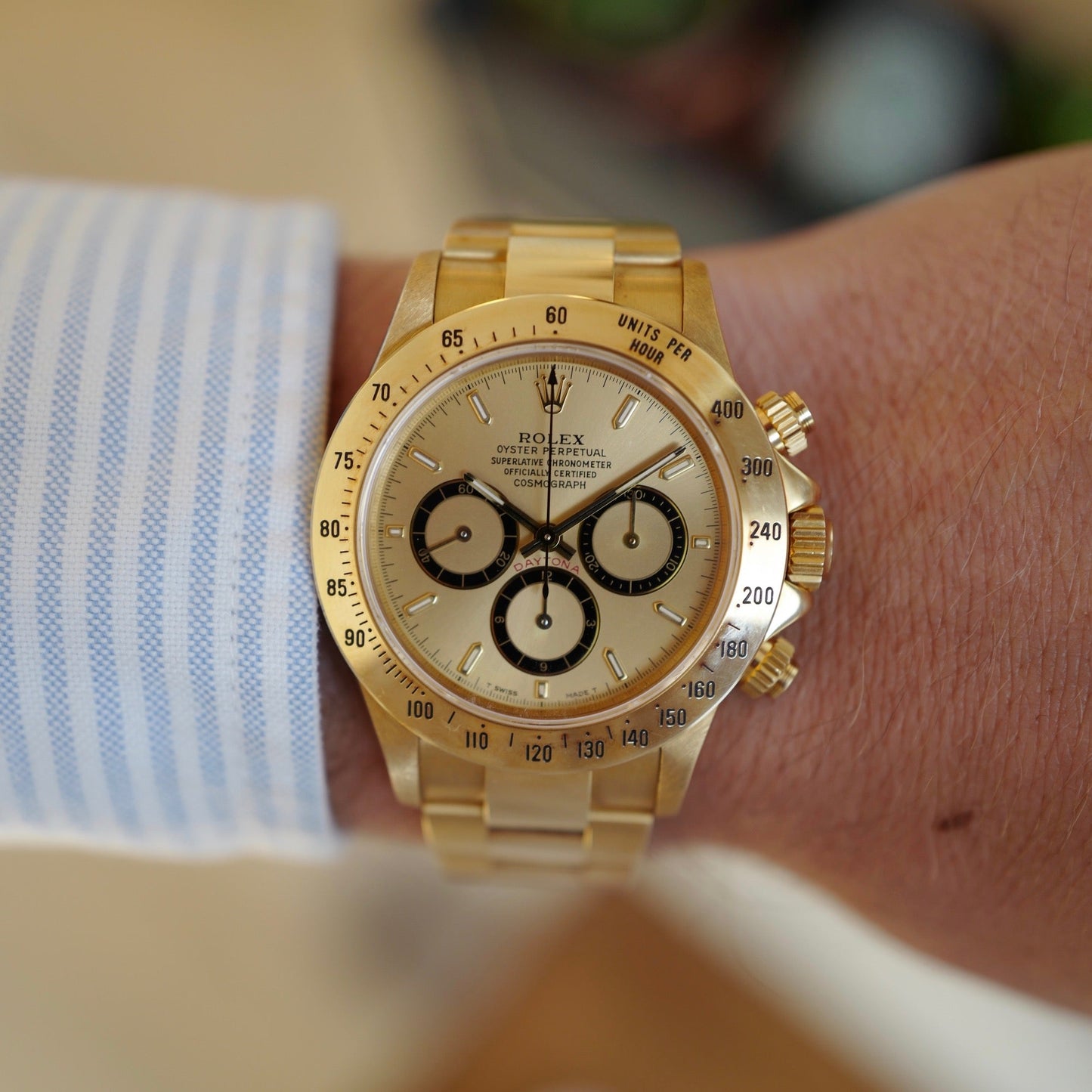 Rolex Yellow Gold Cosmograph Daytona Watch Ref. 16528