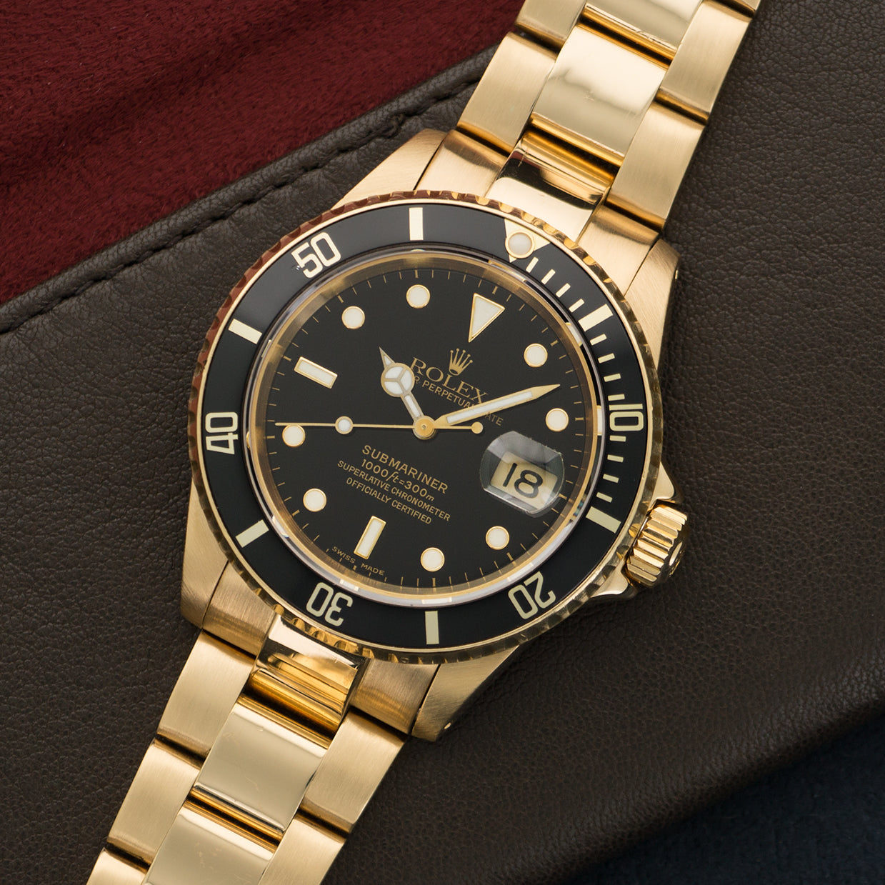 Rolex Yellow Gold Submariner Watch Ref. 16618