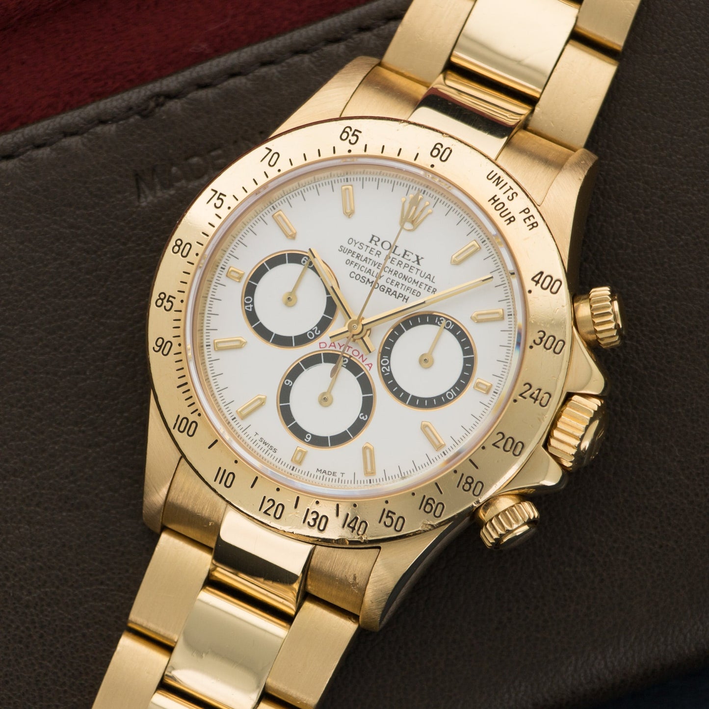 Rolex Yellow Gold Daytona Zenith Watch Ref. 16528