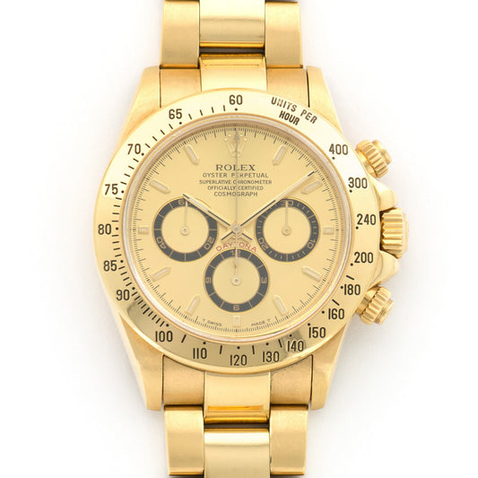 Rolex Yellow Gold Daytona Cosmograph Zenith Watch Ref. 16528