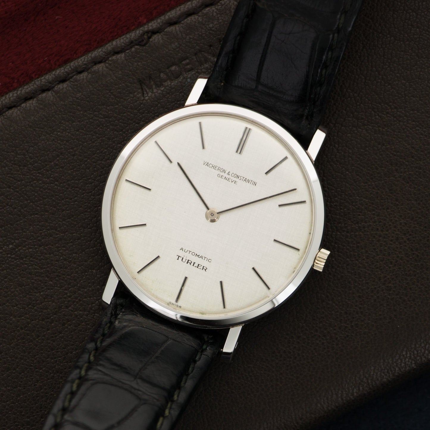 Vacheron Constantin White Gold Turler Automatic Strap Watch Ref. 7409