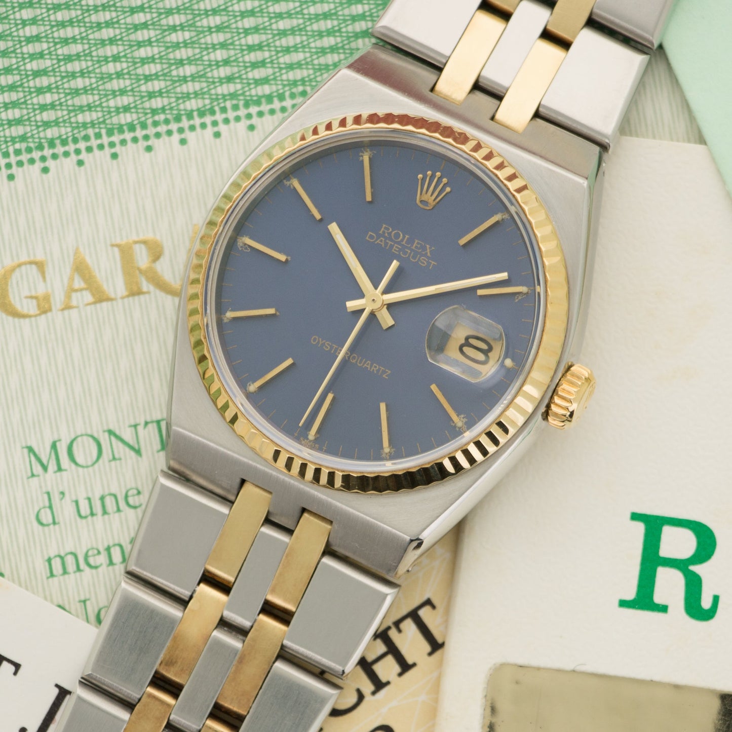 Rolex Two-Tone Datejust OysterQuartz Watch Ref. 17013