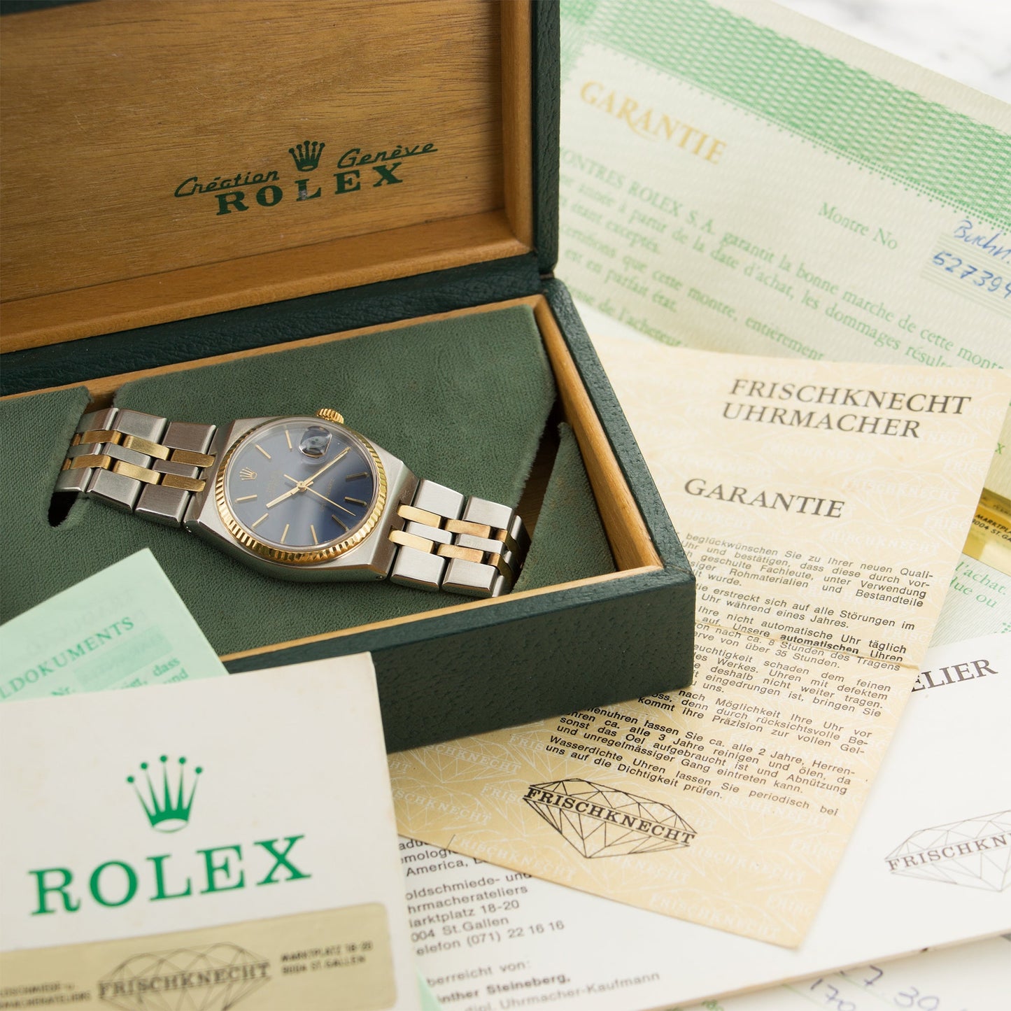 Rolex Two-Tone Datejust OysterQuartz Watch Ref. 17013