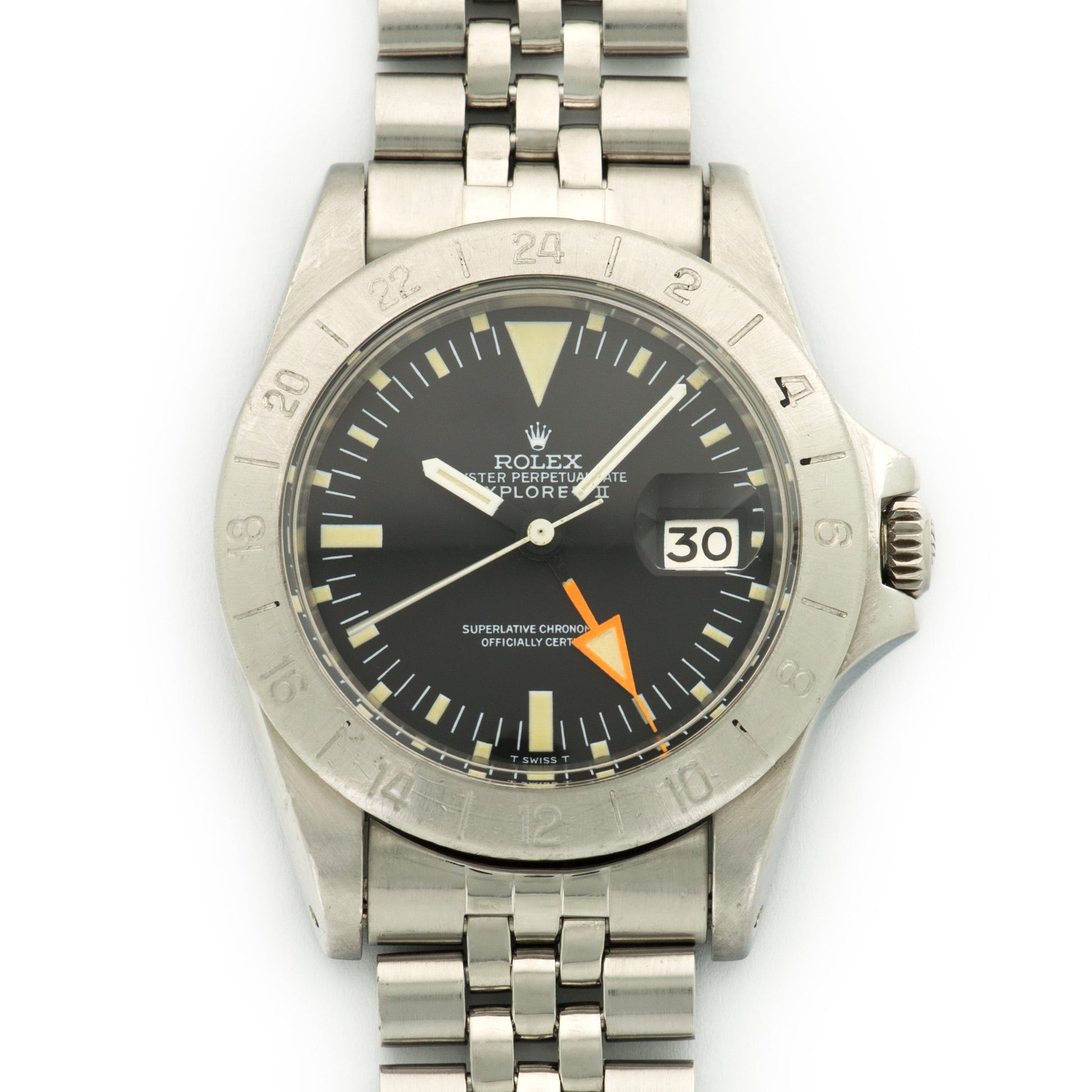 Rolex Steel Explorer II Orange Hand Watch Ref. 1655