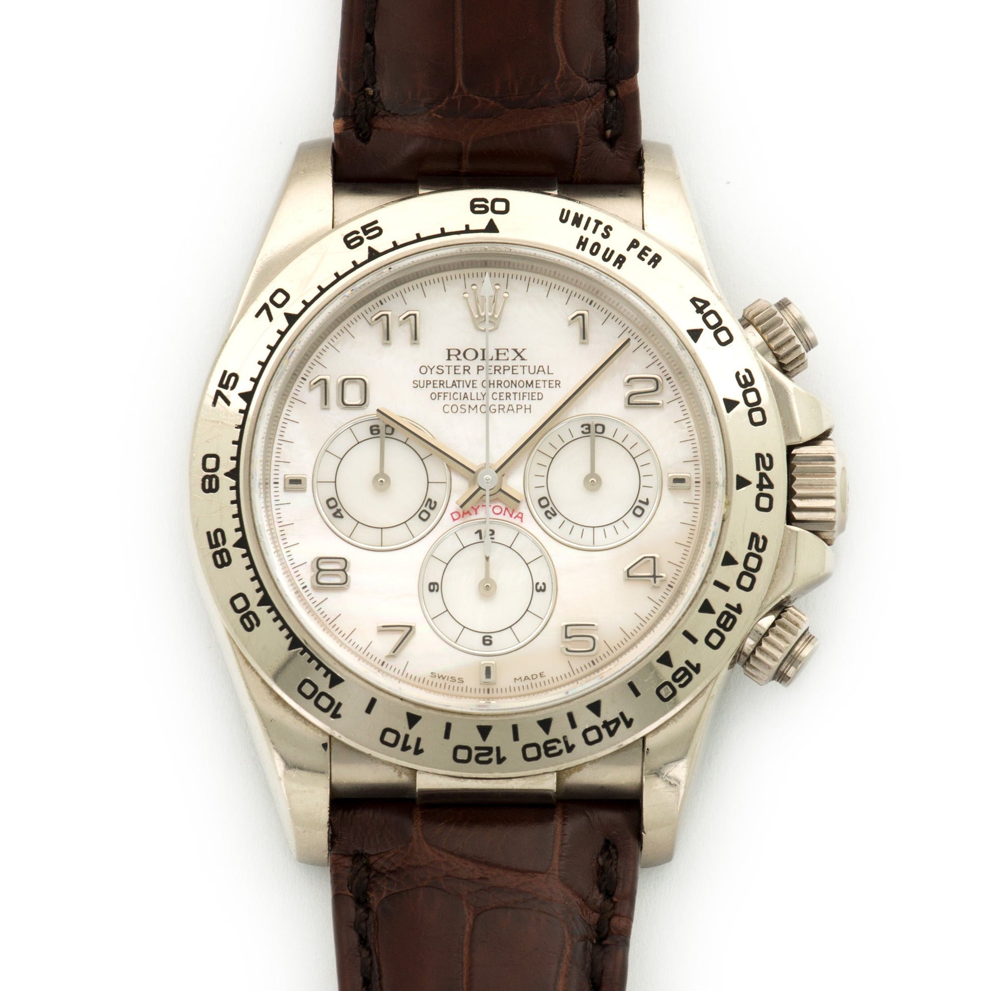 Rolex White Gold Daytona Zenith Watch Ref. 16519