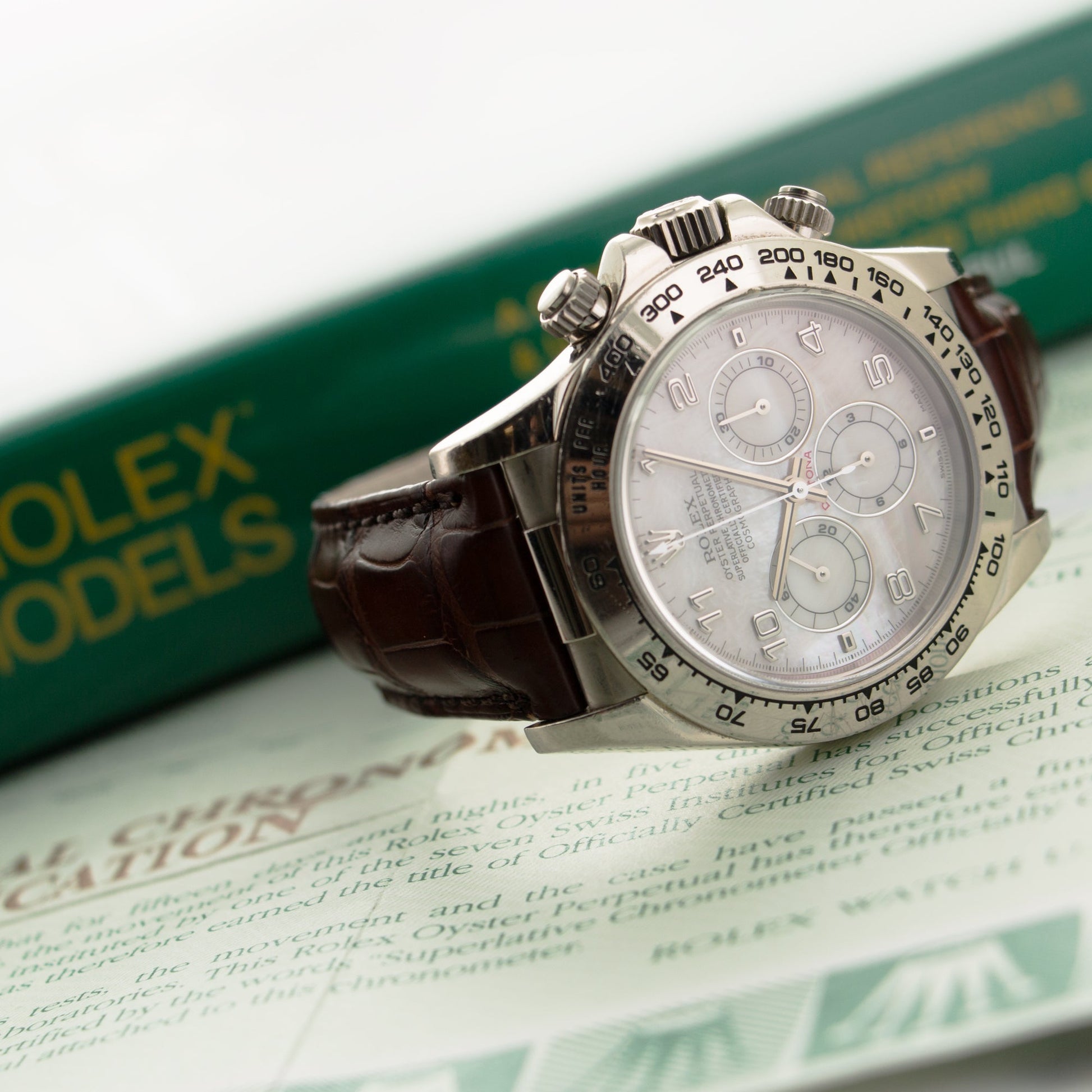 Rolex White Gold Daytona Zenith Watch Ref. 16519