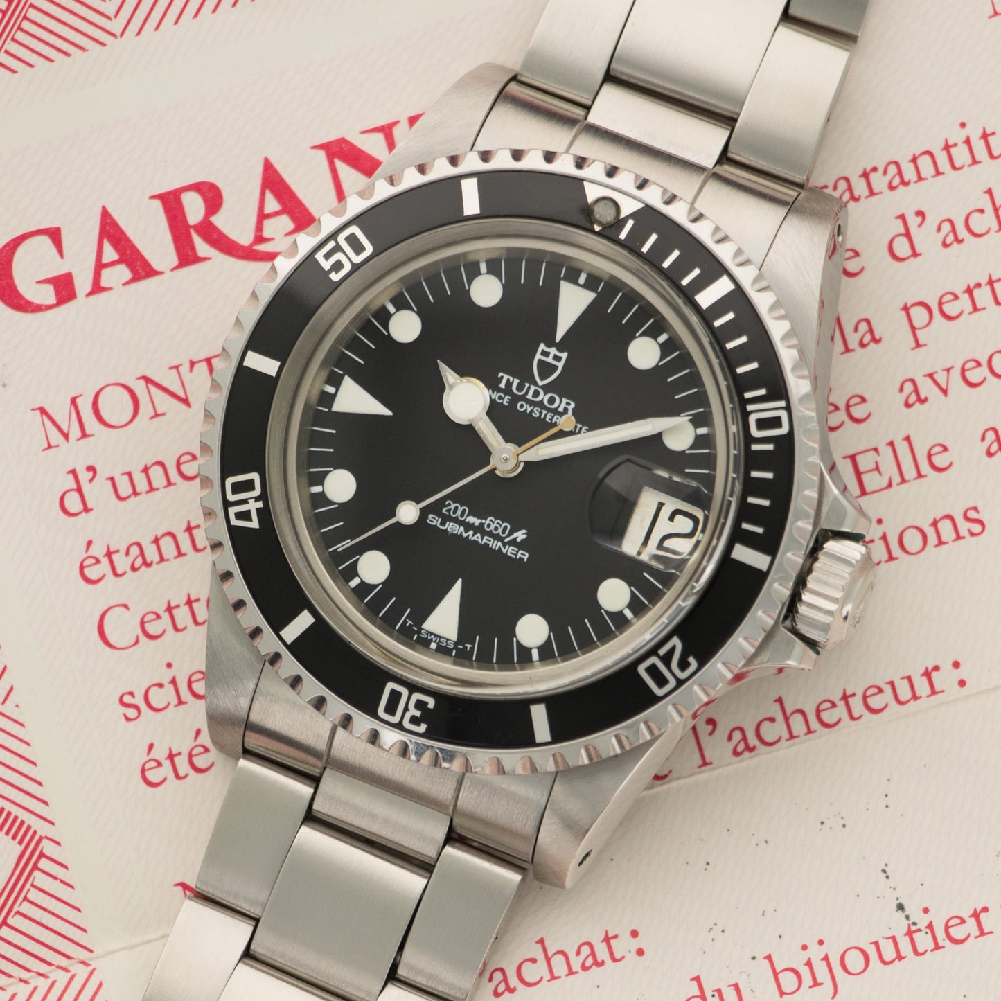 Tudor Stainless Steel Submariner Watch Ref. 76100