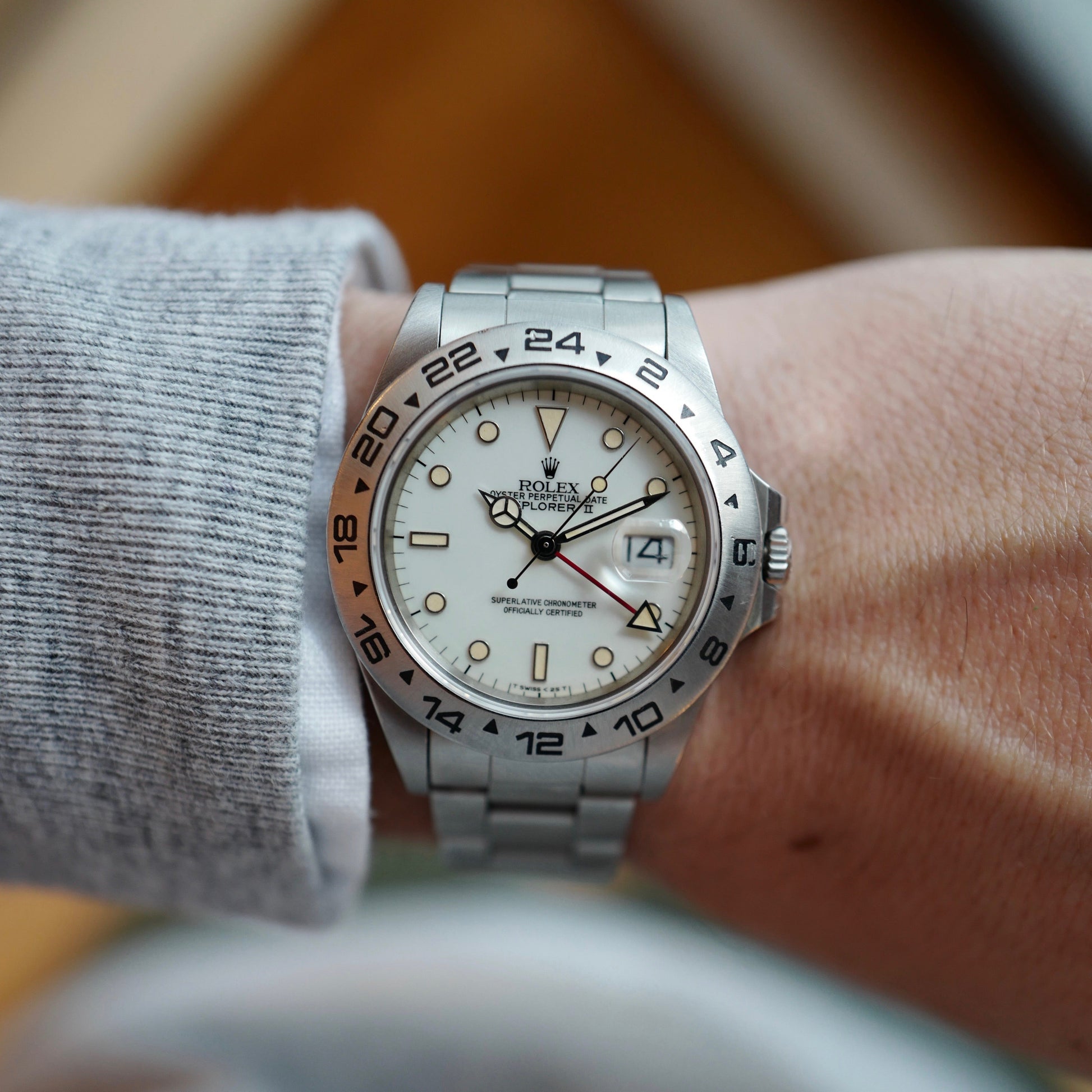 Rolex Steel Explorer Cream Dial Watch Ref. 16550