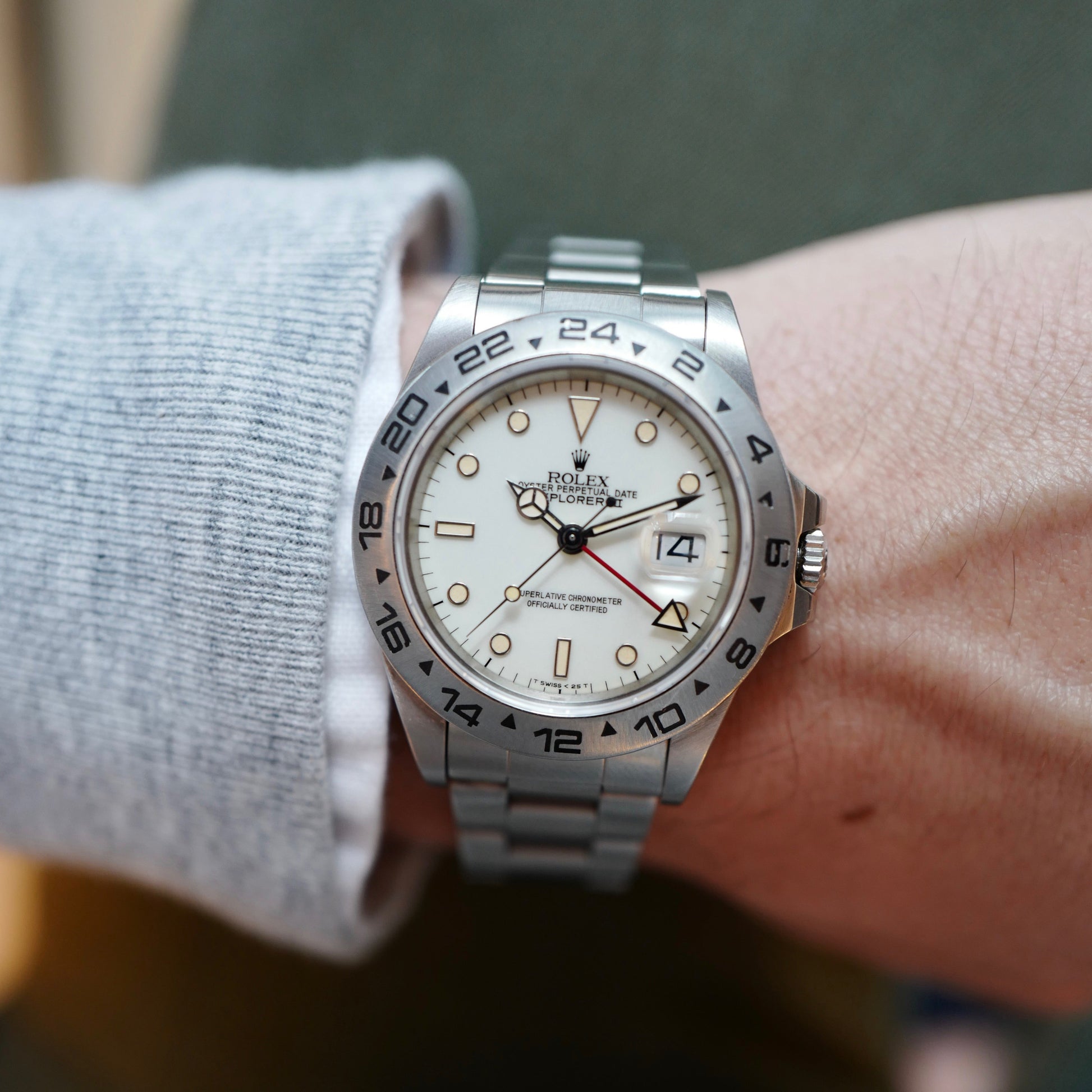 Rolex Steel Explorer Cream Dial Watch Ref. 16550