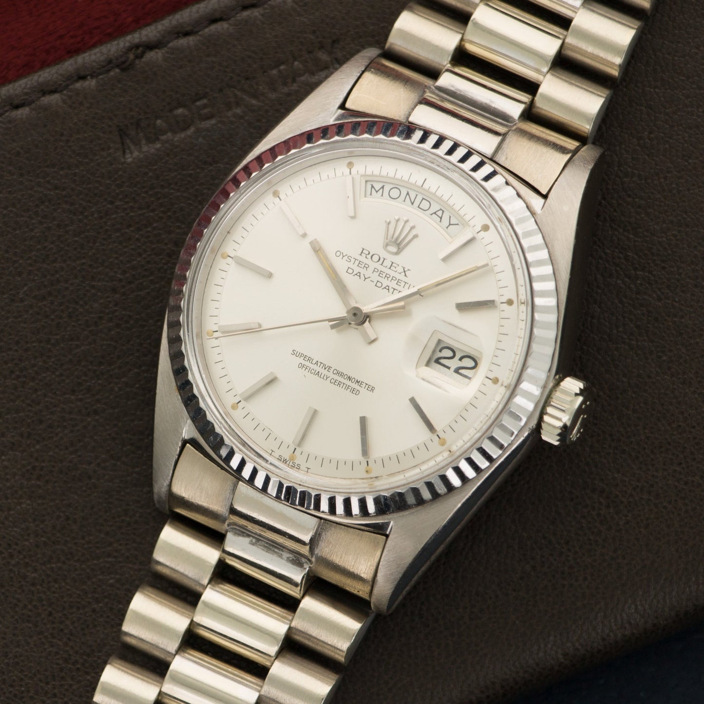 Rolex White Gold Day-Date Watch Ref. 1803