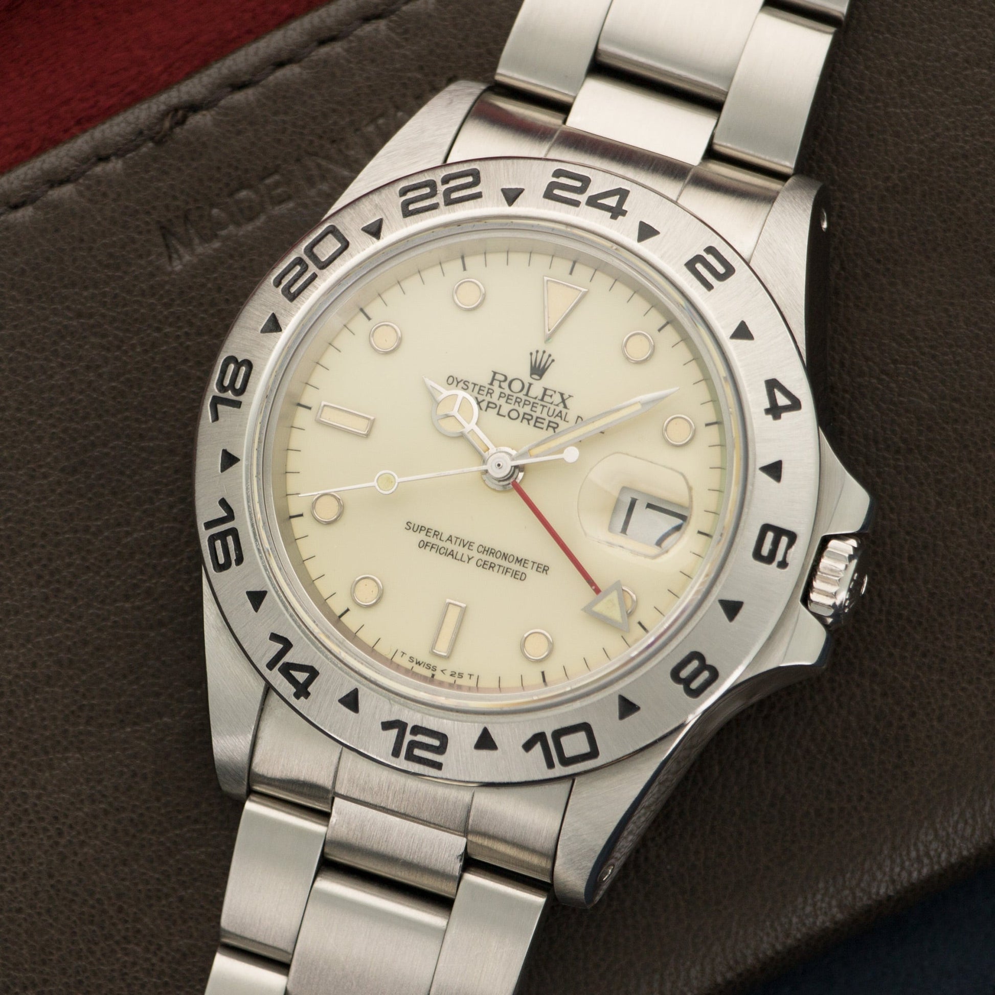 Rolex Steel Explorer II Cream Dial Watch Ref. 16550