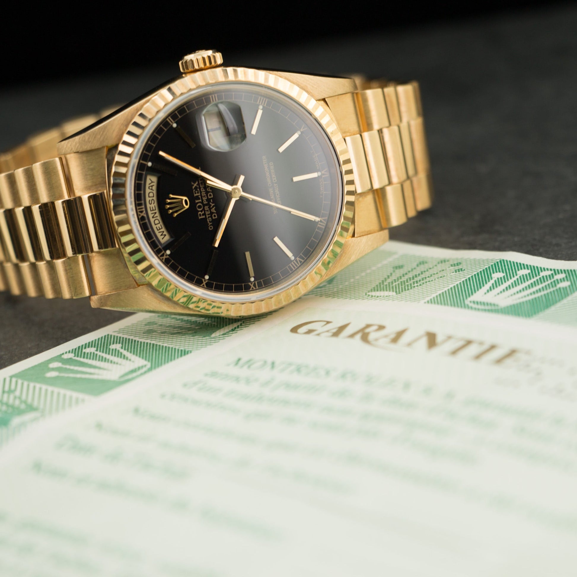 Rolex Yellow Gold Day-Date Watch Ref. 18238