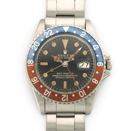 Rolex Steel GMT-Master Gilt Dial Watch Ref. 1675