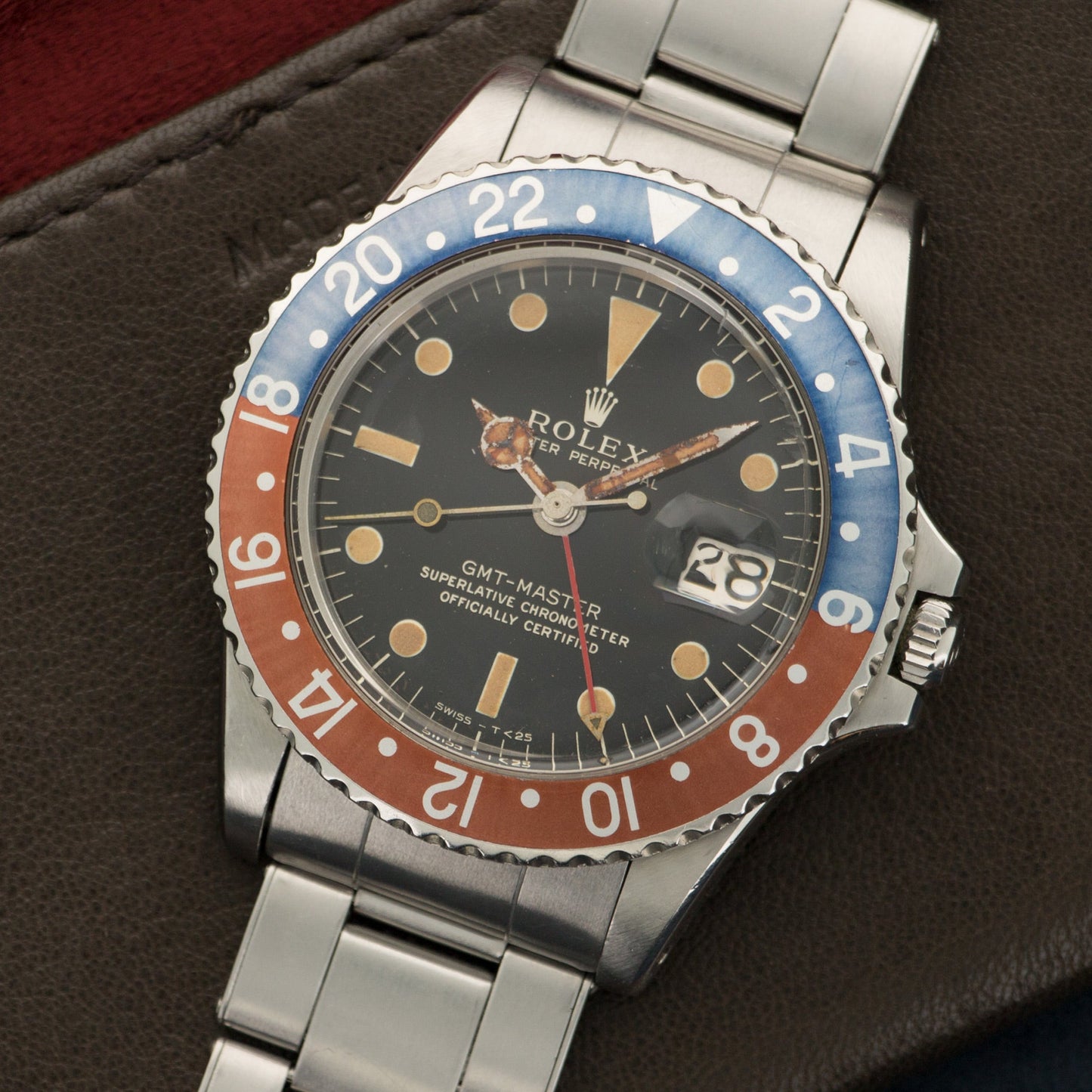 Rolex Steel GMT-Master Gilt Dial Watch Ref. 1675