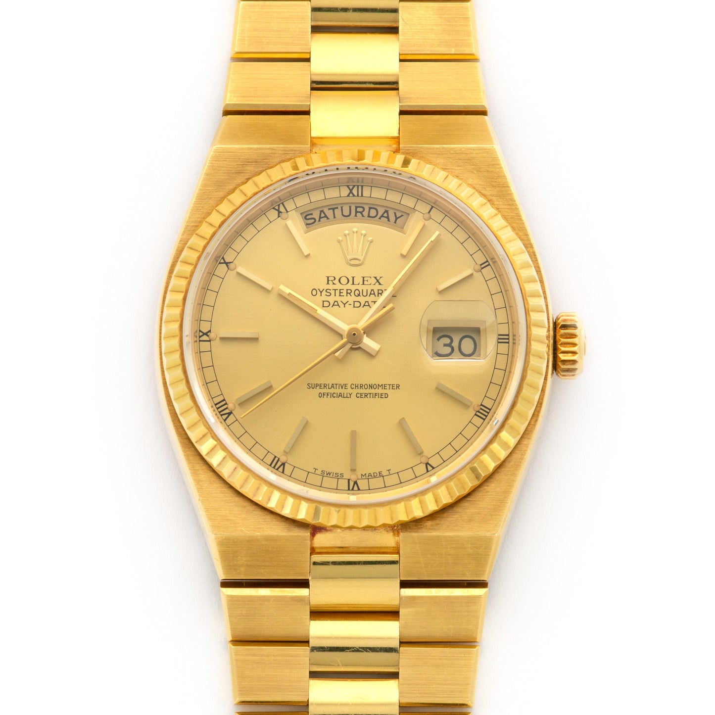 Rolex Yellow Gold Day-Date OysterQuartz Watch Ref. 19018