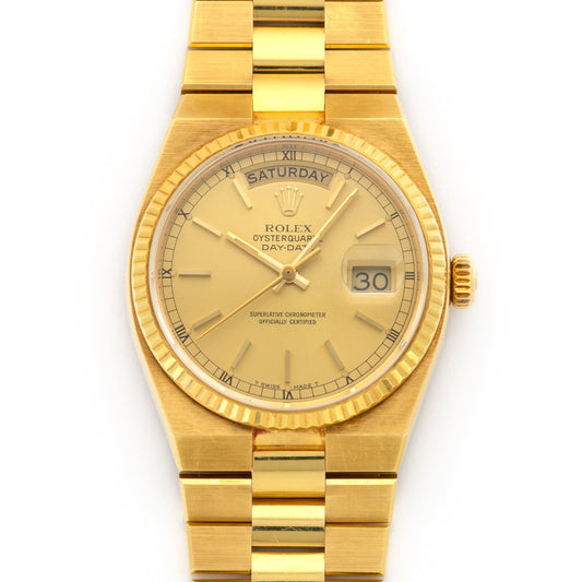 Rolex Yellow Gold Day-Date OysterQuartz Watch Ref. 19018