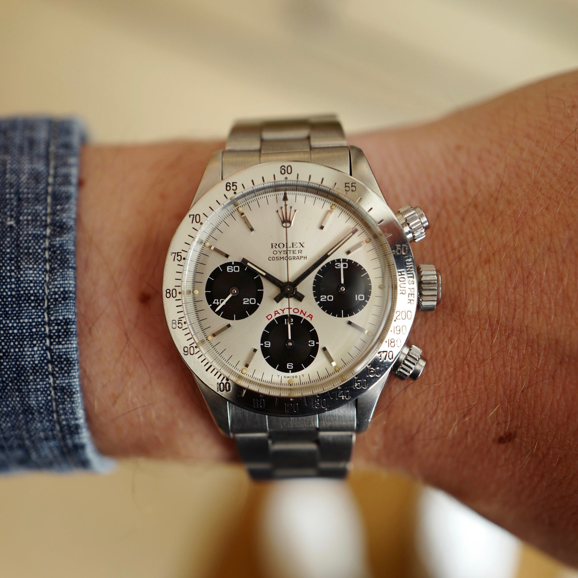 Rolex Steel Cosmograph Daytona Big Red Watch Ref. 6265