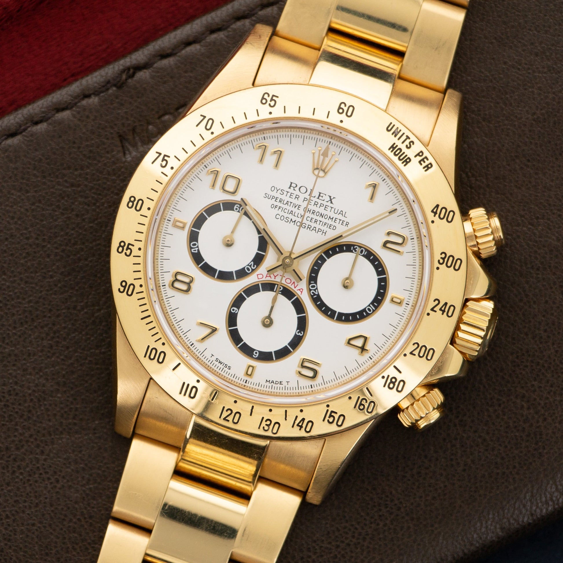 Rolex Yellow Gold Cosmograph Daytona Zenith Watch Ref. 16528