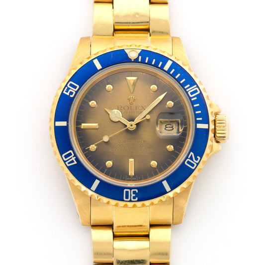 Rolex Yellow Gold Submariner Tropical Watch Ref. 16808