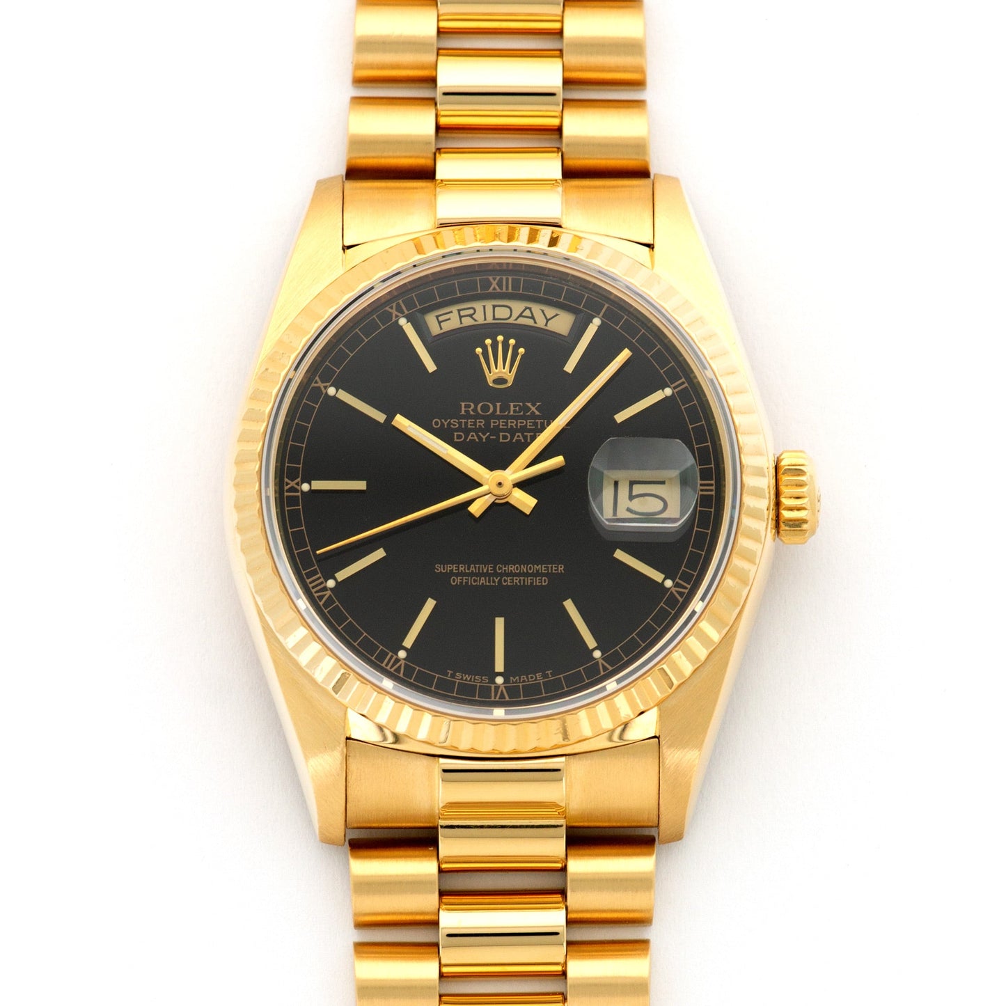 Rolex Yellow Gold Day-Date Watch Ref. 18038