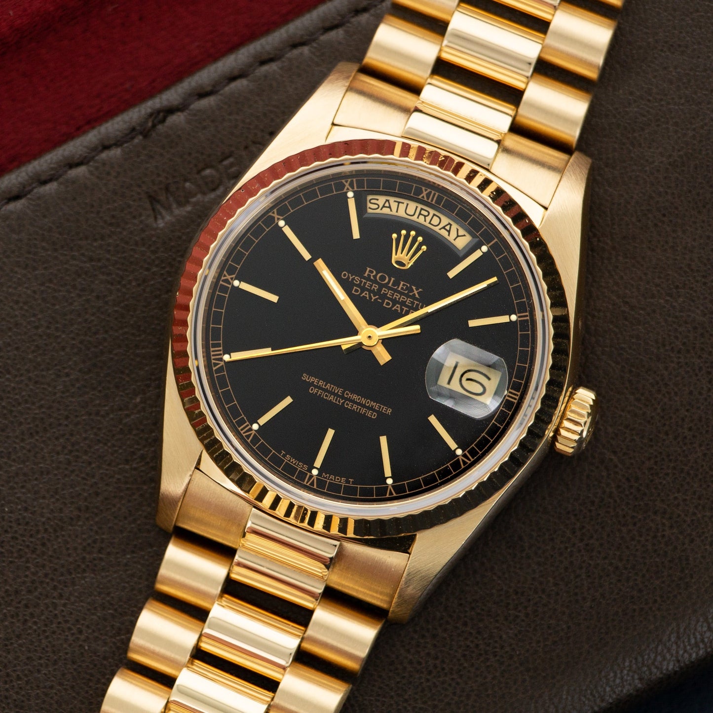 Rolex Yellow Gold Day-Date Watch Ref. 18038