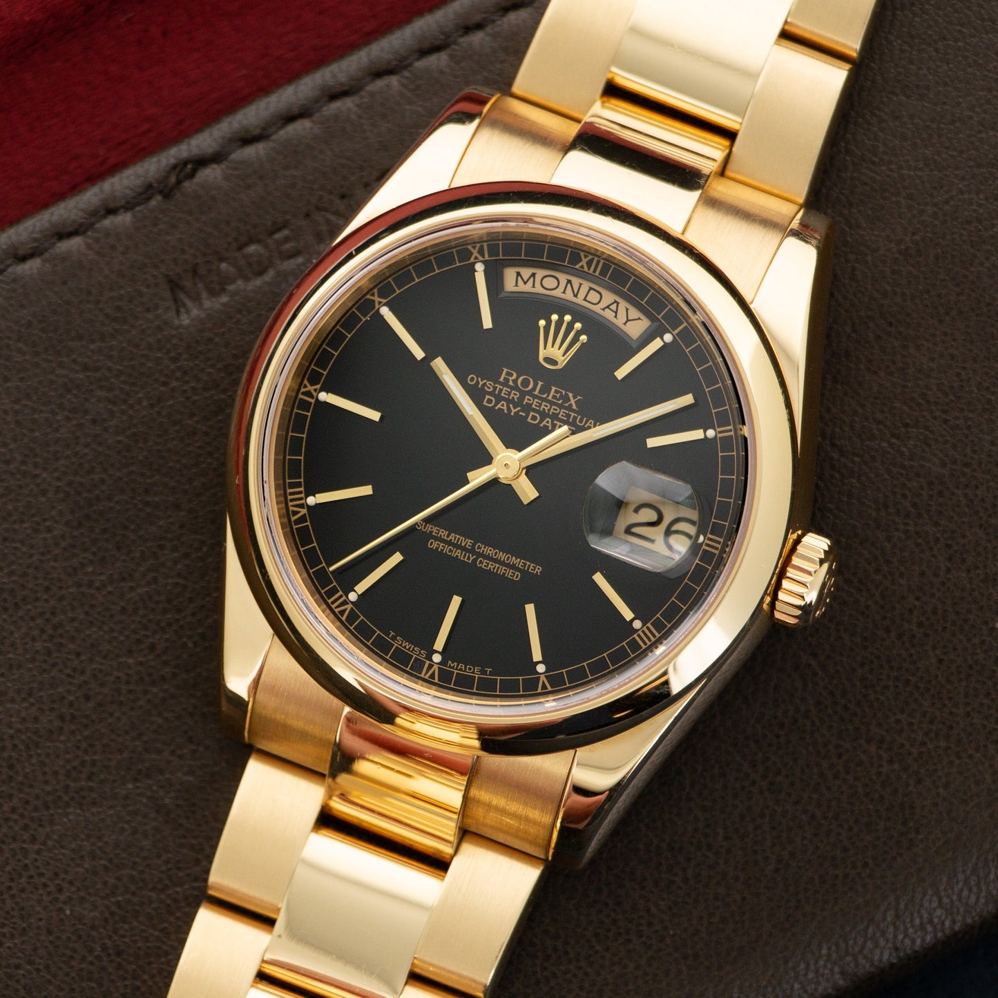 Rolex Yellow Gold Day-Date Watch Ref. 118208