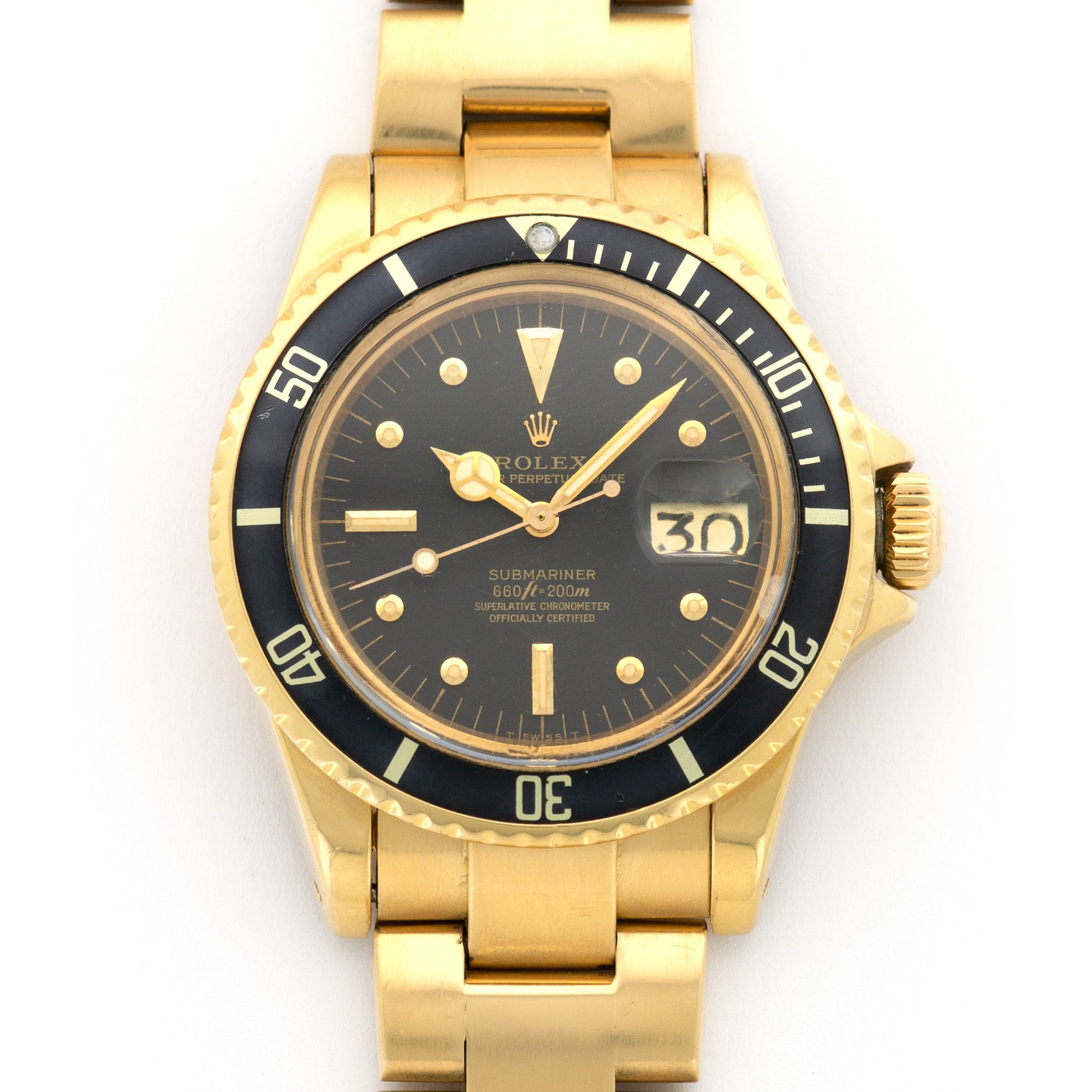 Rolex Yellow Gold Submariner Watch Ref. 1680