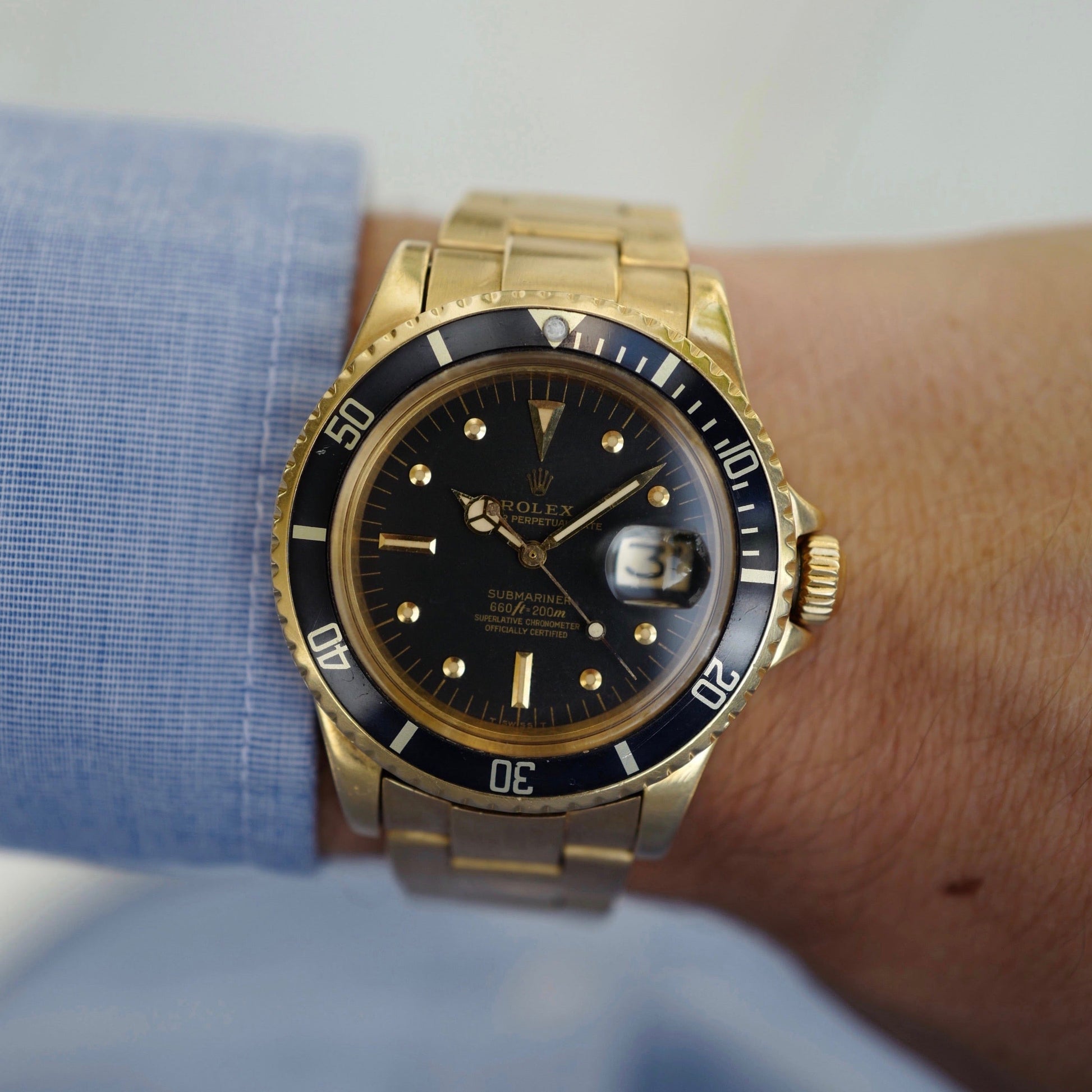 Rolex Yellow Gold Submariner Watch Ref. 1680