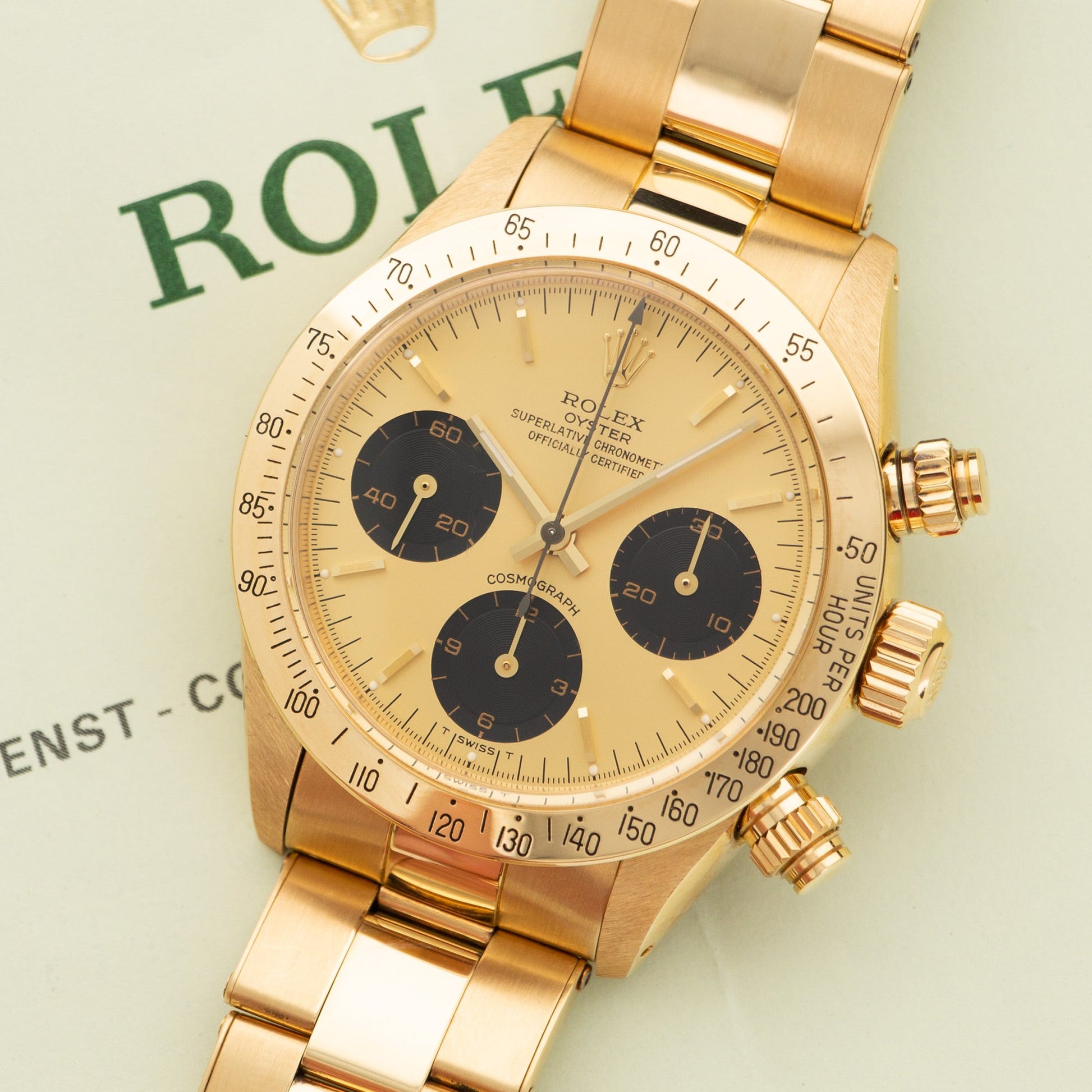 Rolex Yellow Gold Cosmograph Daytona Watch Ref. 6265