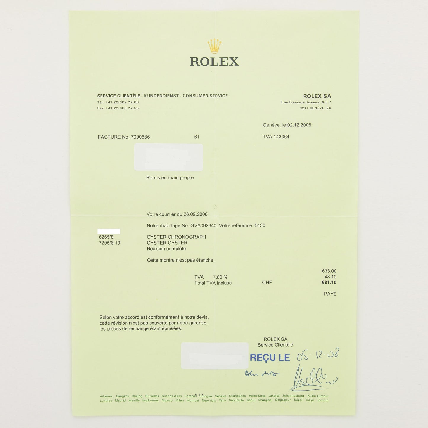 Rolex Yellow Gold Cosmograph Daytona Watch Ref. 6265