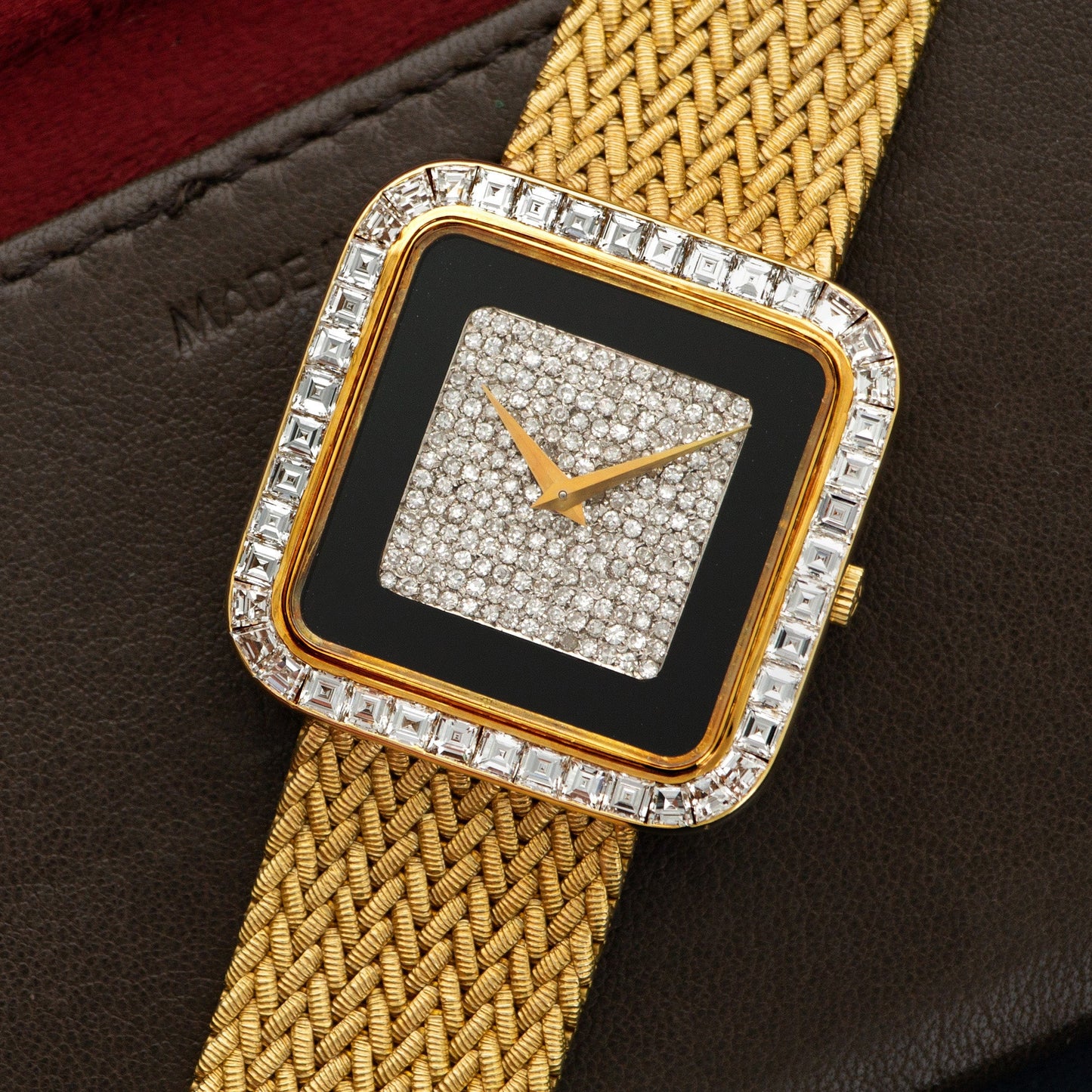 Vacheron Constantin Yellow Gold Baguette Diamond Watch