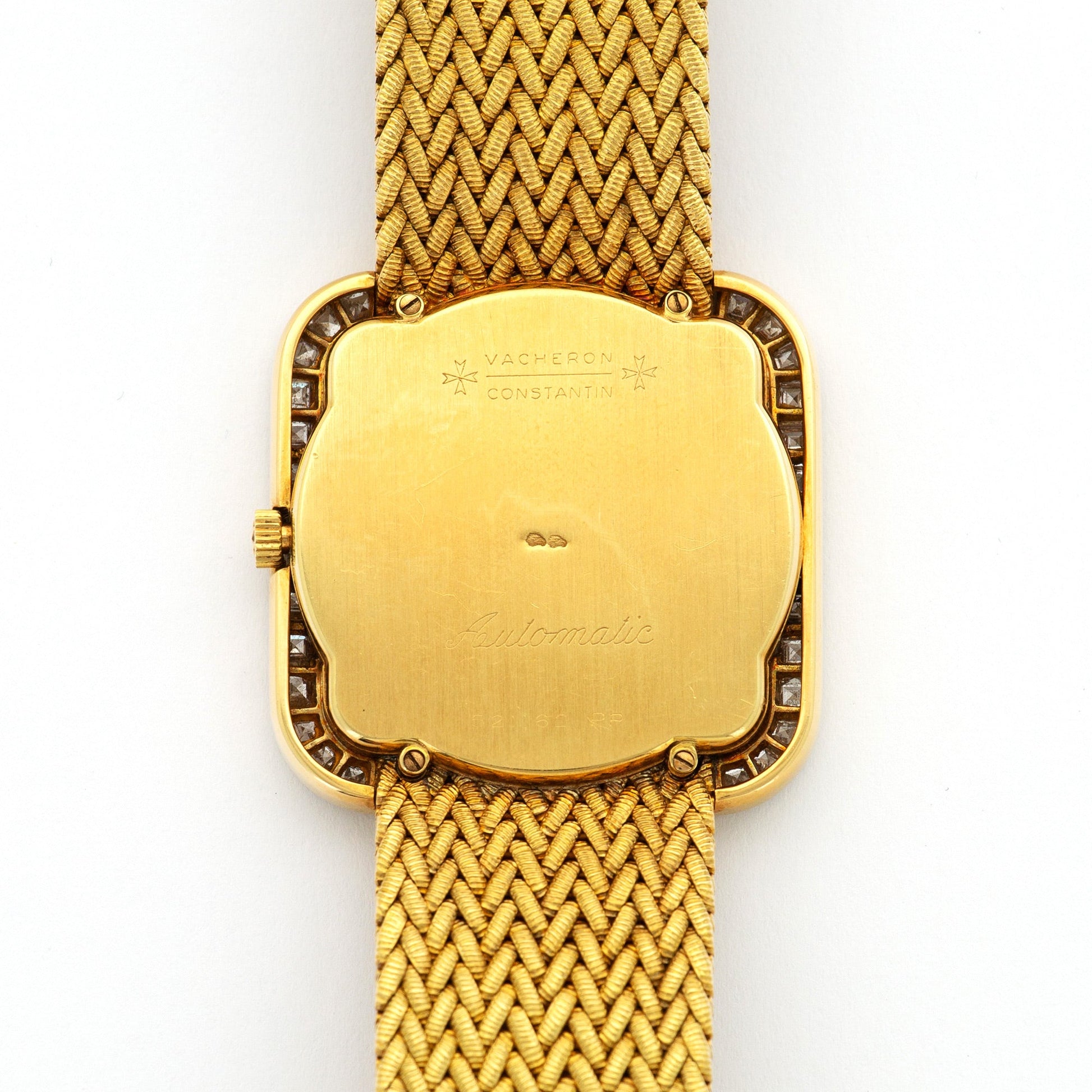 Vacheron Constantin Yellow Gold Baguette Diamond Watch