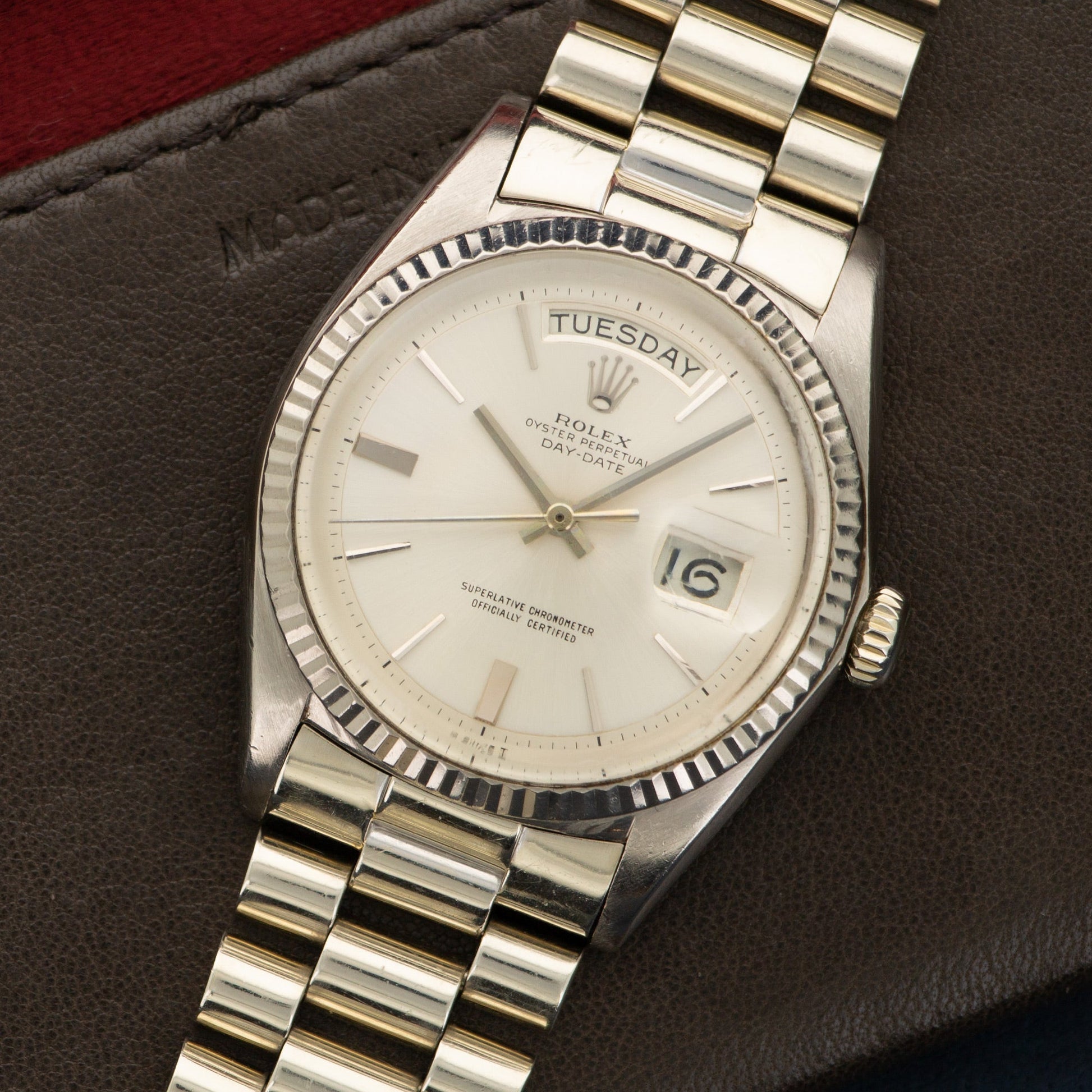 Rolex White Gold Day-Date Watch Ref. 1803