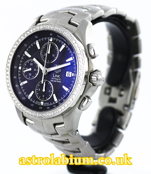 Tag Heuer Link Automatic Diamond Bezel Chrono