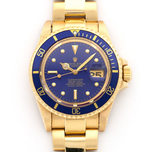 Rolex Yellow Gold Submariner Watch Ref. 1680