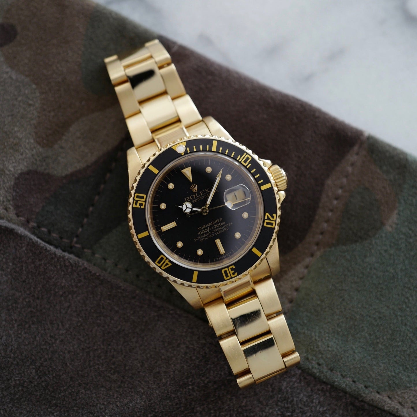 Rolex Yellow Gold Submariner Watch Ref. 16808