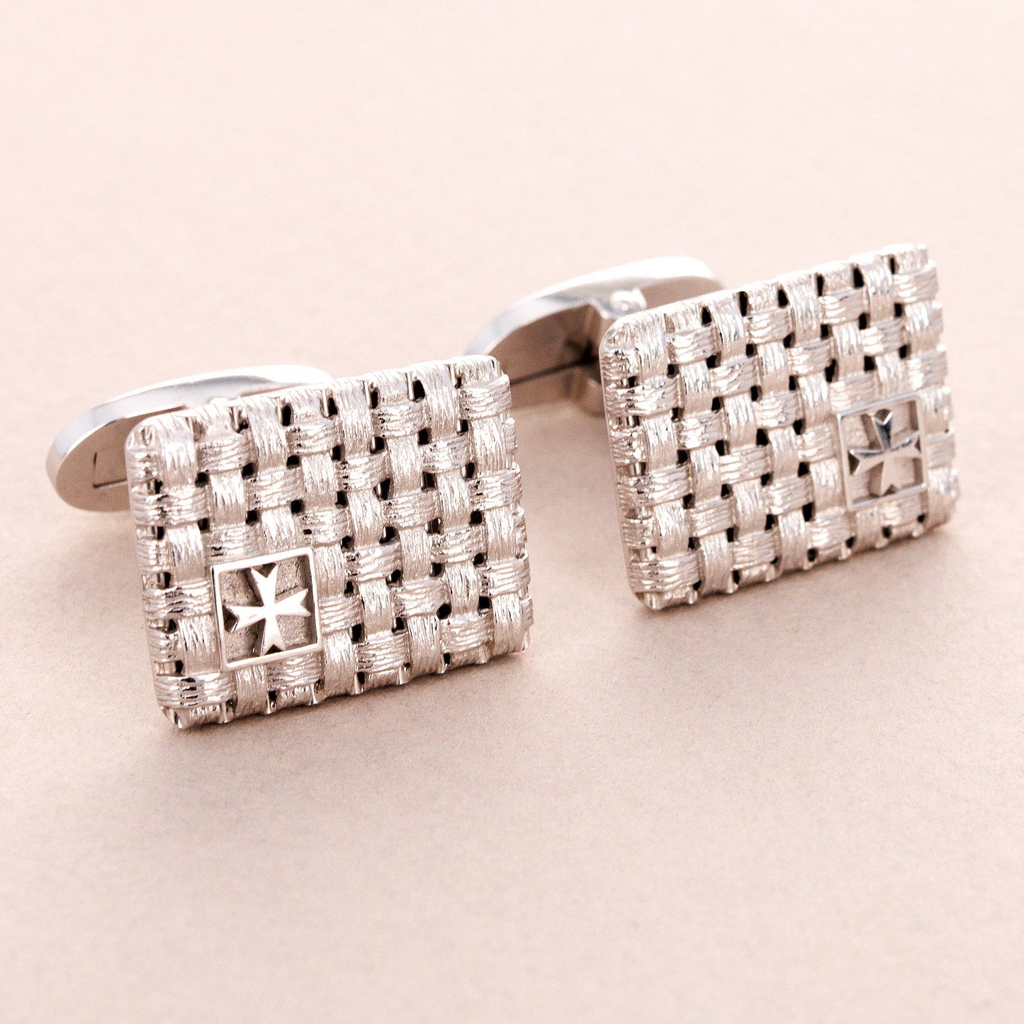 Vacheron Constantin Platinum and 18K White Gold Cufflinks (Objet)