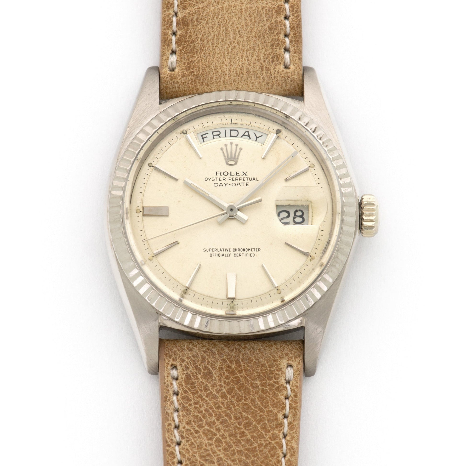 Rolex White Gold Day-Date Watch Ref. 1803, Circa 1967