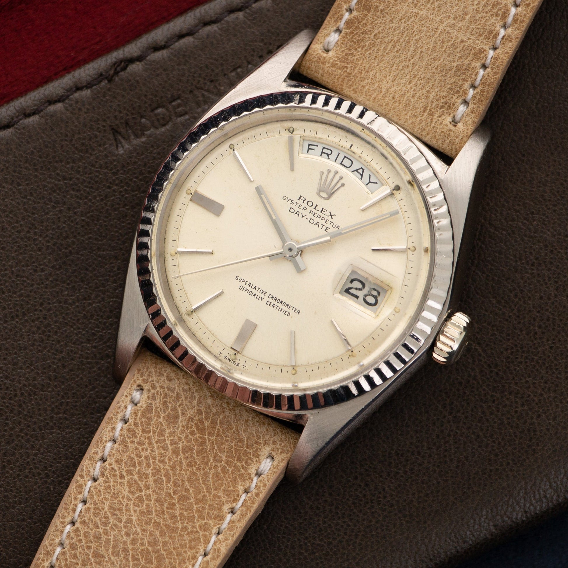 Rolex White Gold Day-Date Watch Ref. 1803, Circa 1967