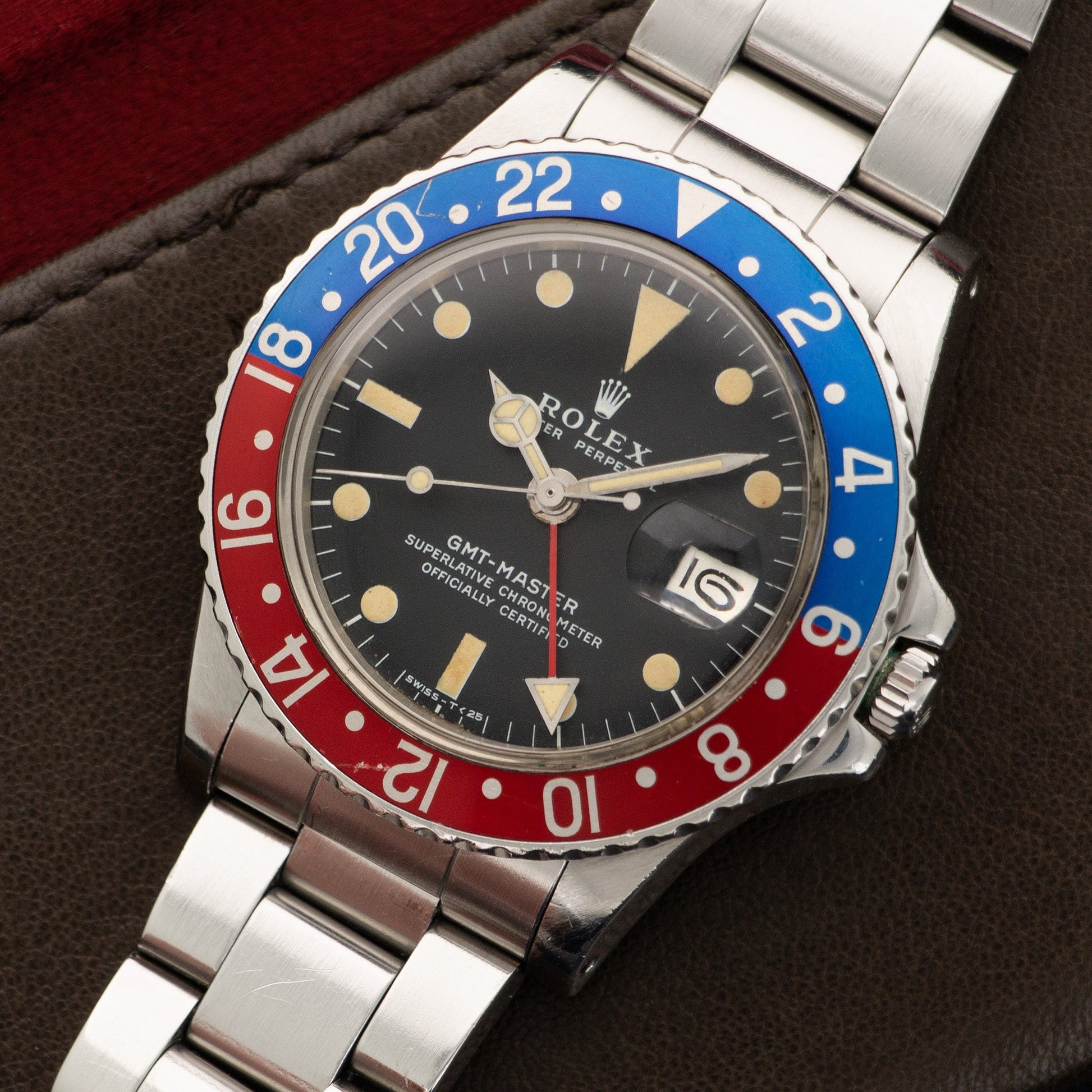 Rolex Steel Pepsi GMT-Master Watch Ref. 1675, Circa 1976