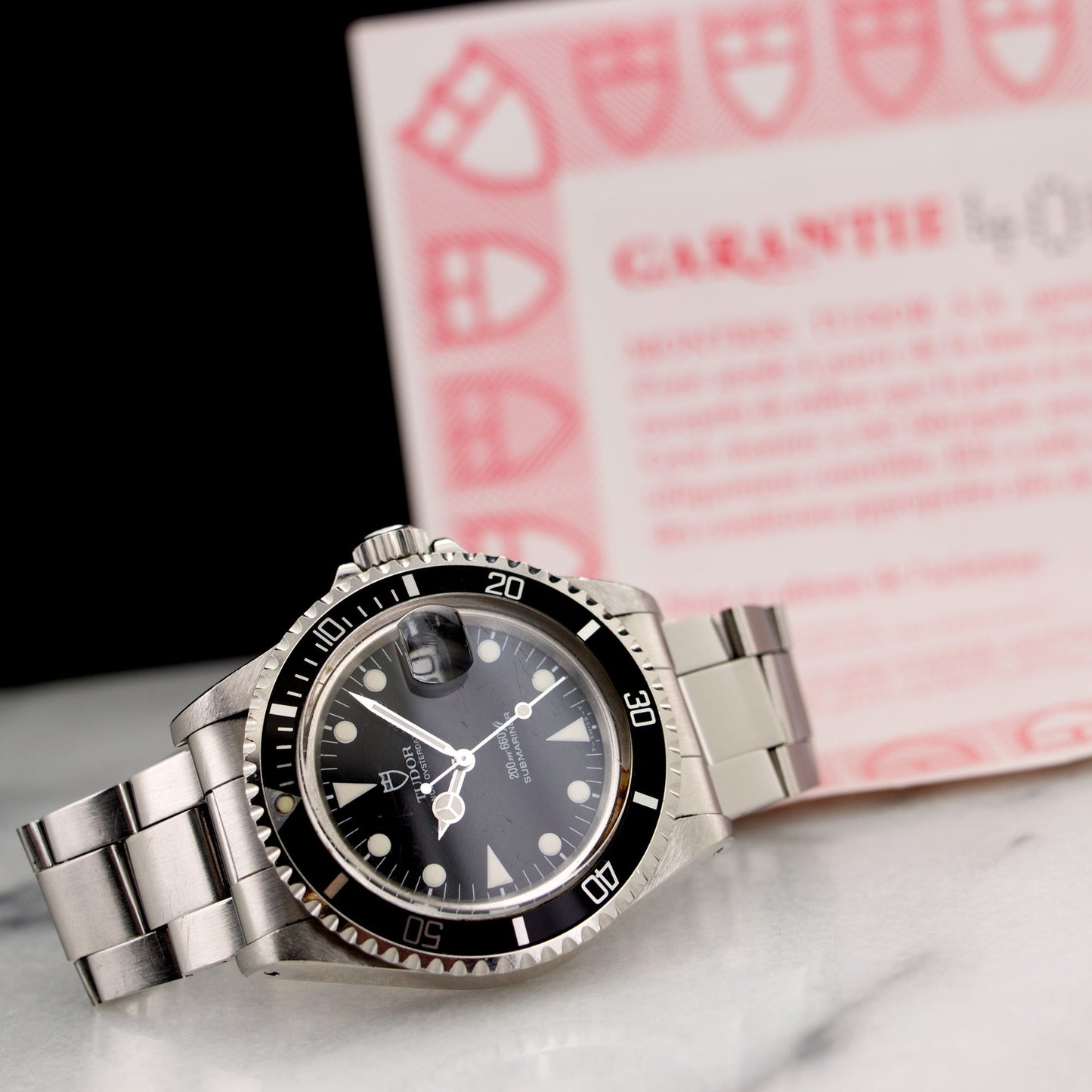 Tudor Submariner Watch Ref. 79090 with Original Warranty Paper