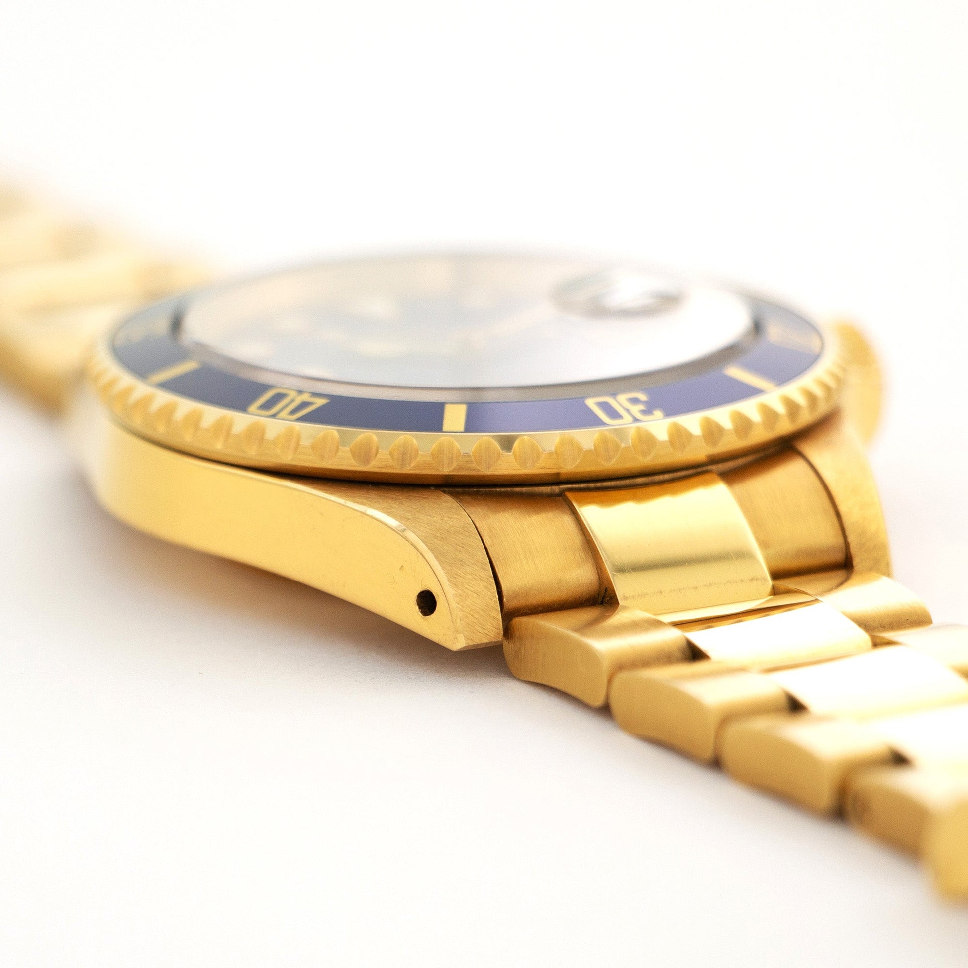 Rolex Yellow Gold Submariner Lapis Lazuli Watch Ref. 16618