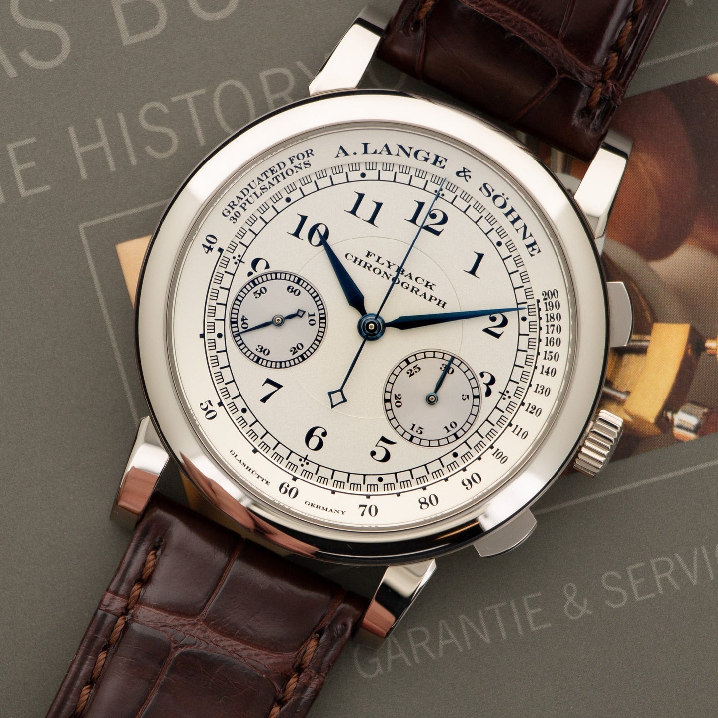 A Lange & Sohne 1815 Chronograph White Gold