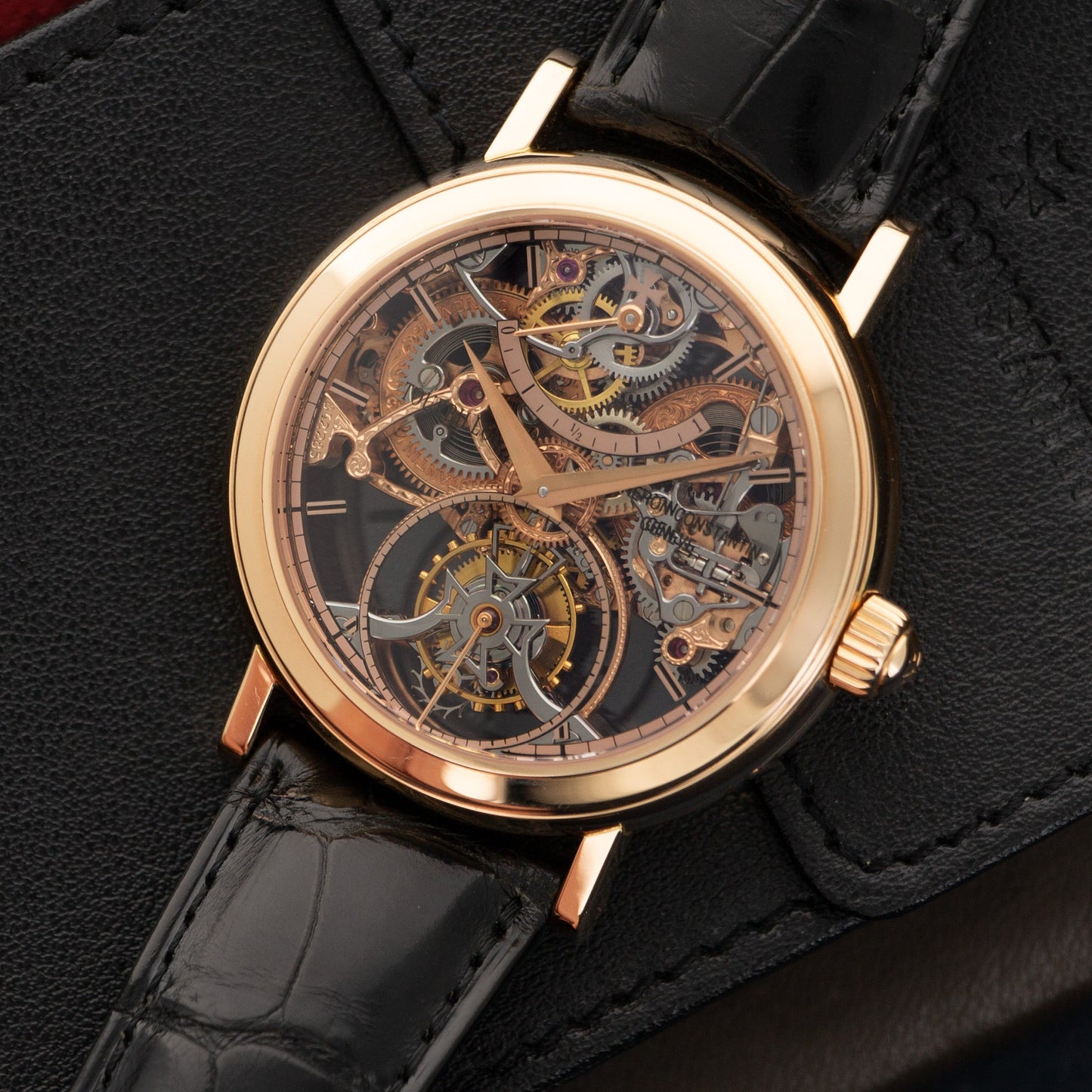 Vacheron Constantin Rose Gold Skeletonized Tourbillon Watch