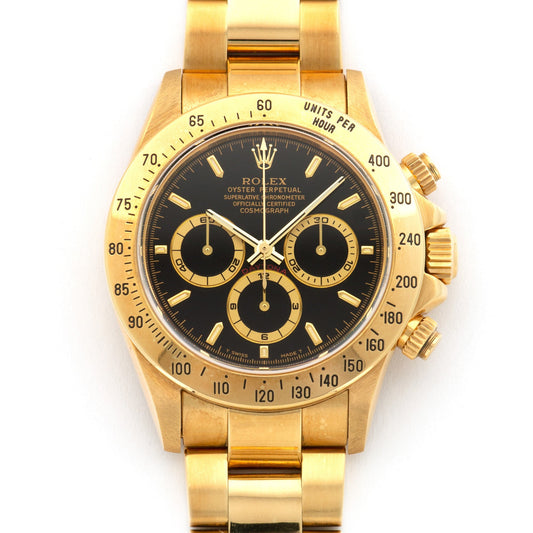 Rolex Yellow Gold Cosmograph Daytona Watch Ref. 16528 with Original Box and Papers